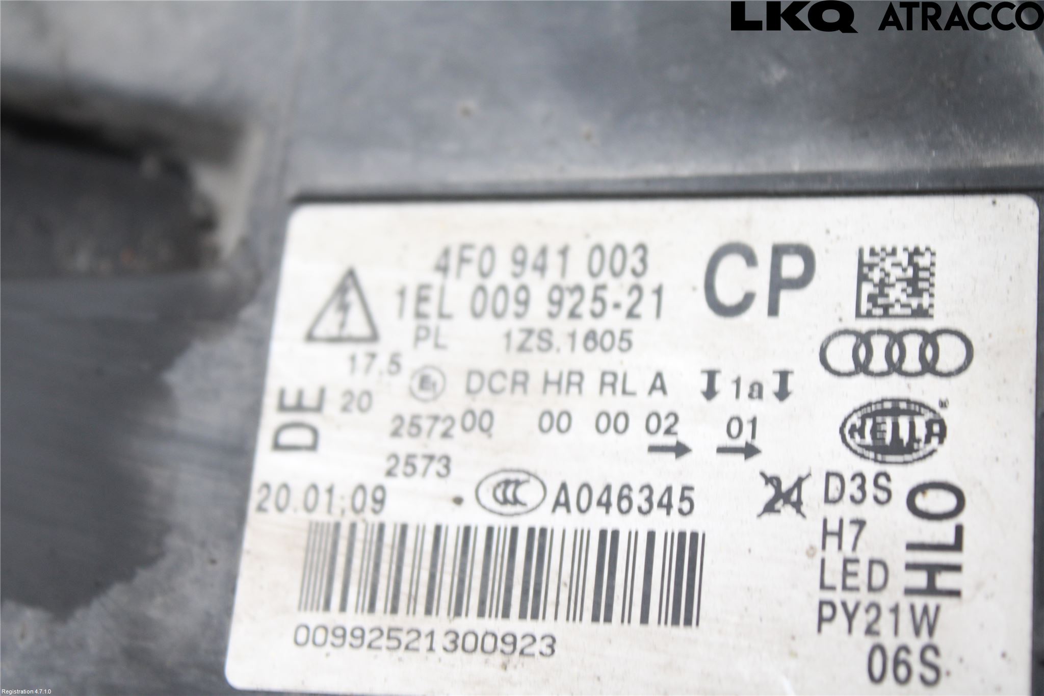 Audi A6/S6     05-11 Frontlykt Venstre