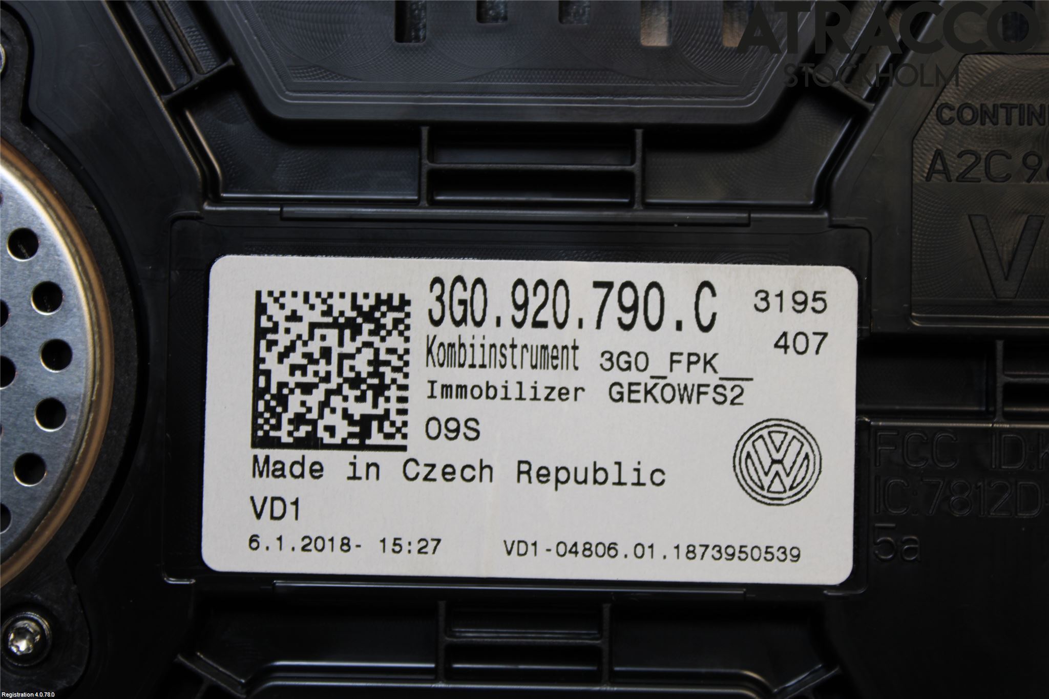 Volkswagen VW PASSAT 15-19 Instr Kombinert