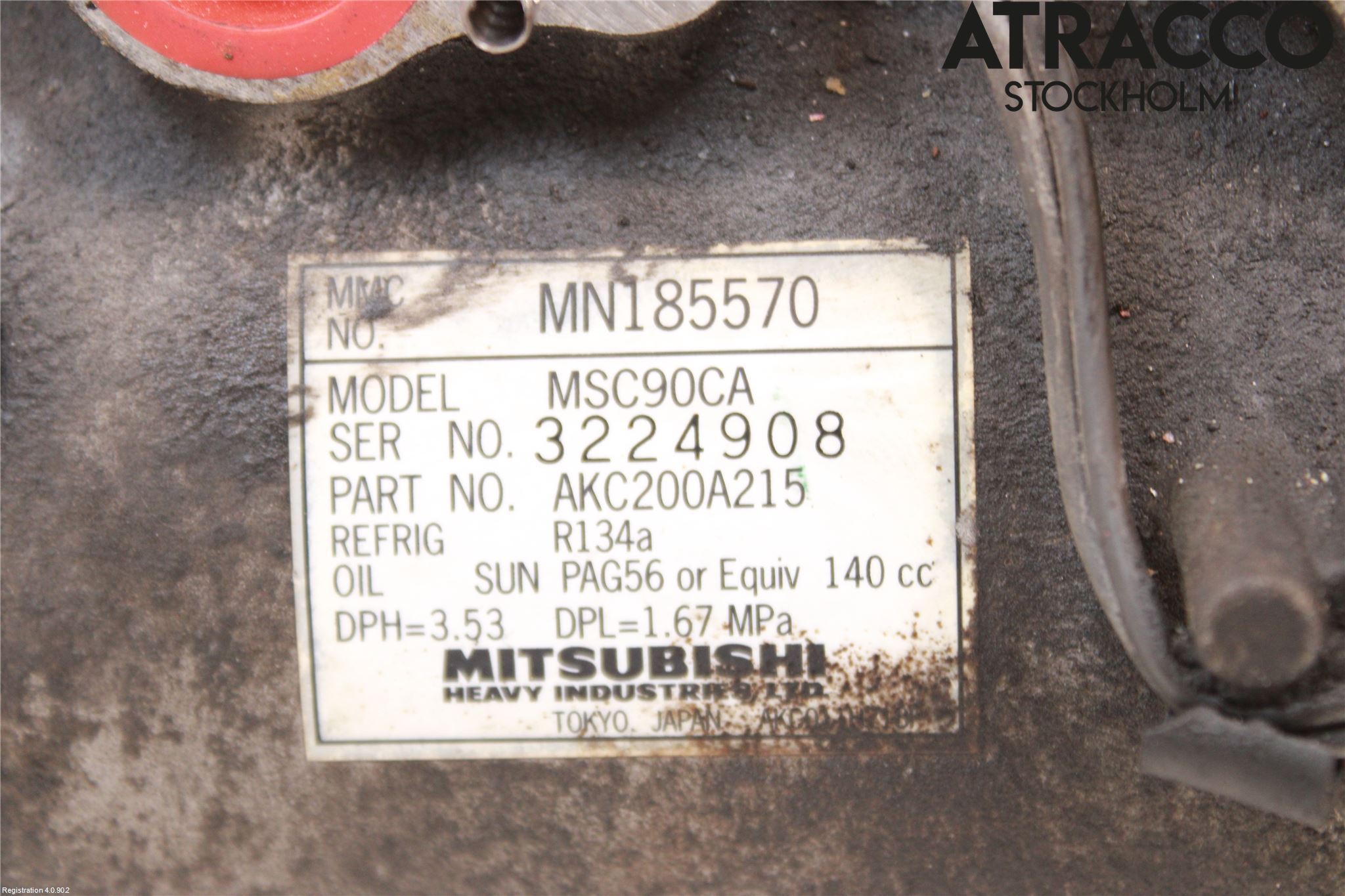Mitsubishi LANCER  03-07 Varme Ac Kompressor
