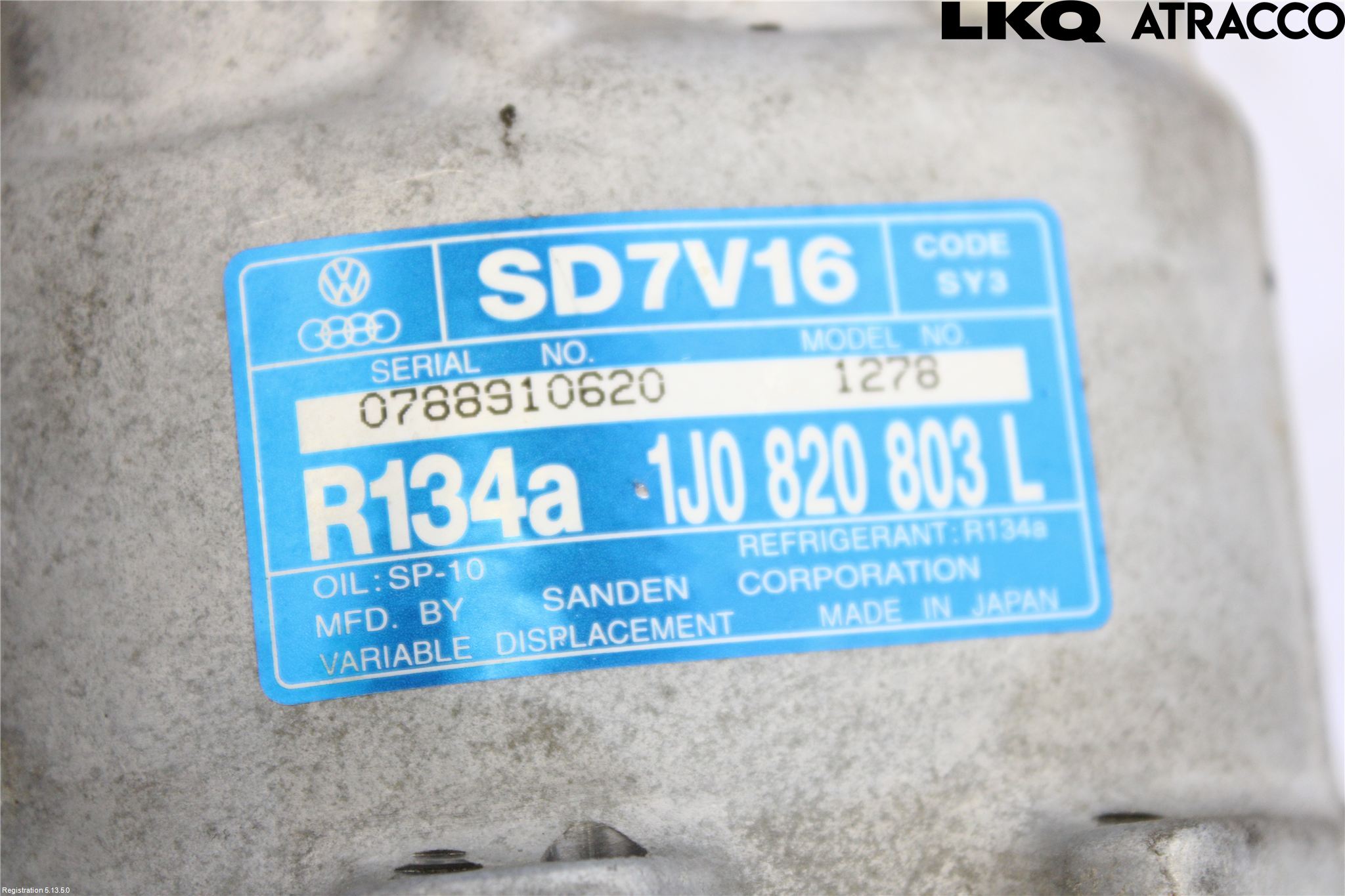 Volkswagen VW BEETLE 98-10 Varme Ac Kompressor