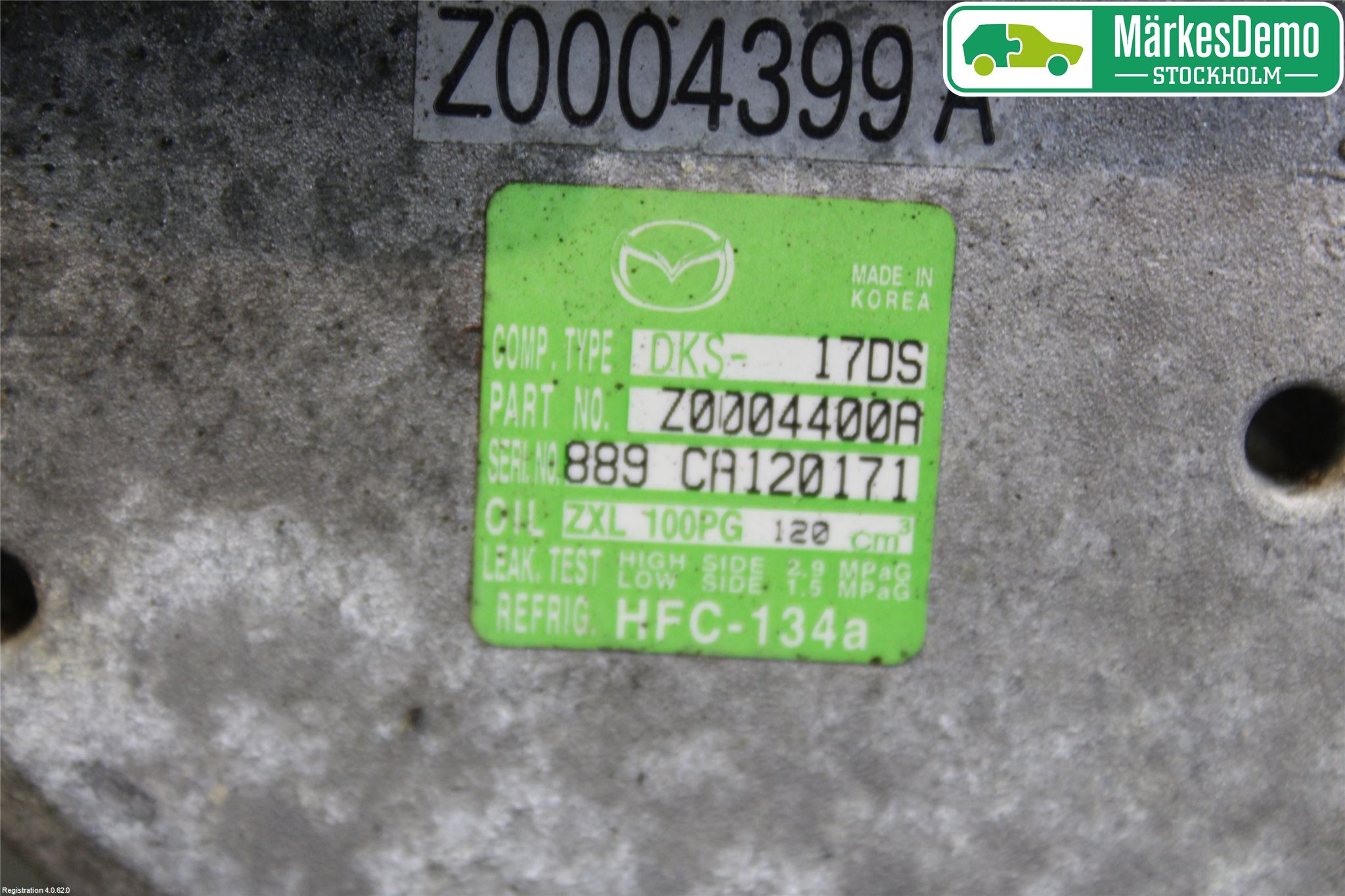 Mazda 6 08-13 Varme Ac Kompressor