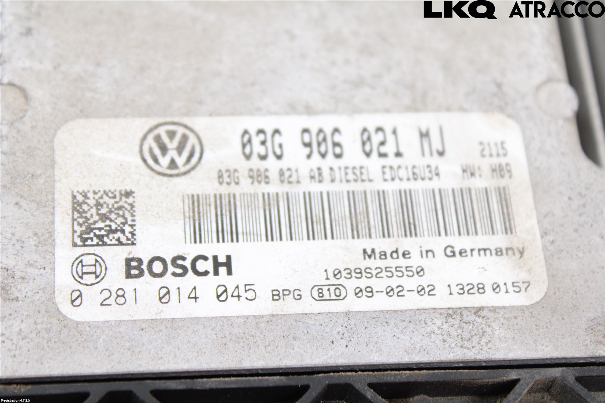 Volkswagen VW TOURAN 03-10 Styreenhet Dieselpumpe