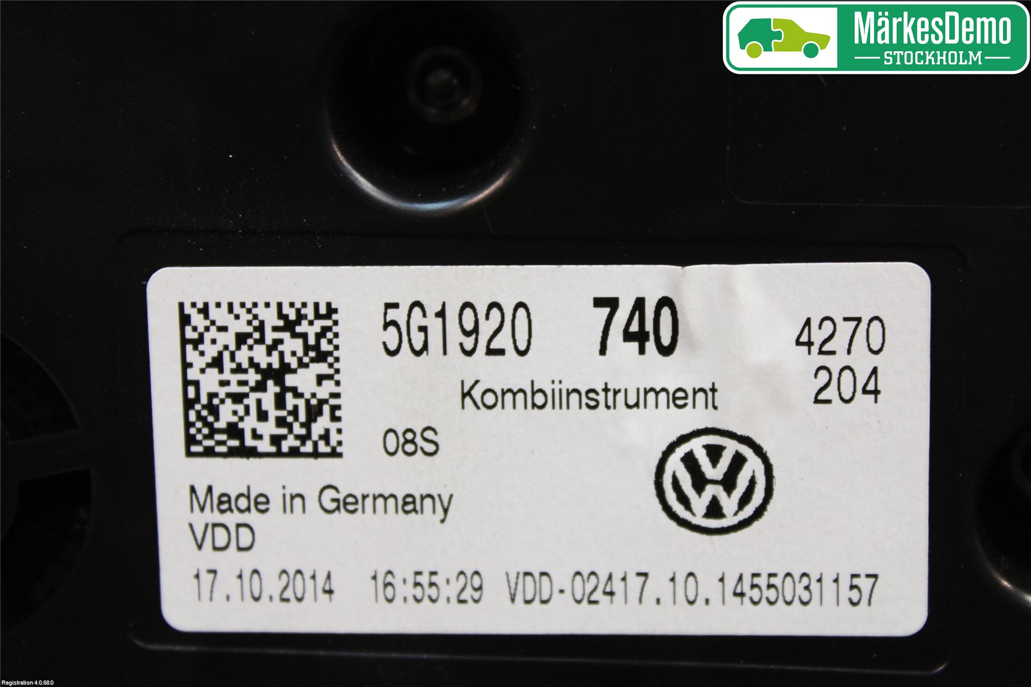 Volkswagen VW GOLF / E-GOLF VII 13-20 Instr Kombinert