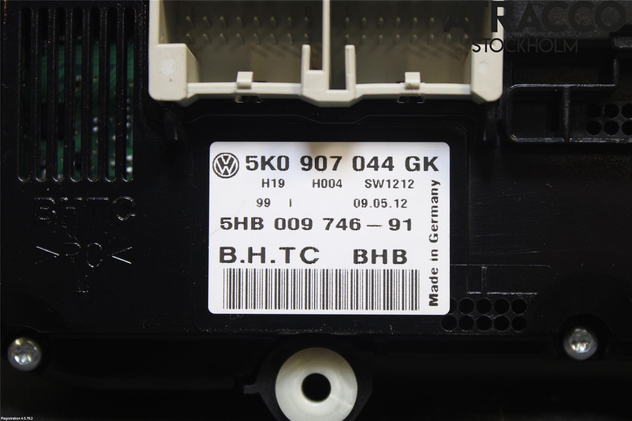 Volkswagen VW GOLF VI 09-13 Varme Ac Betjening-Display