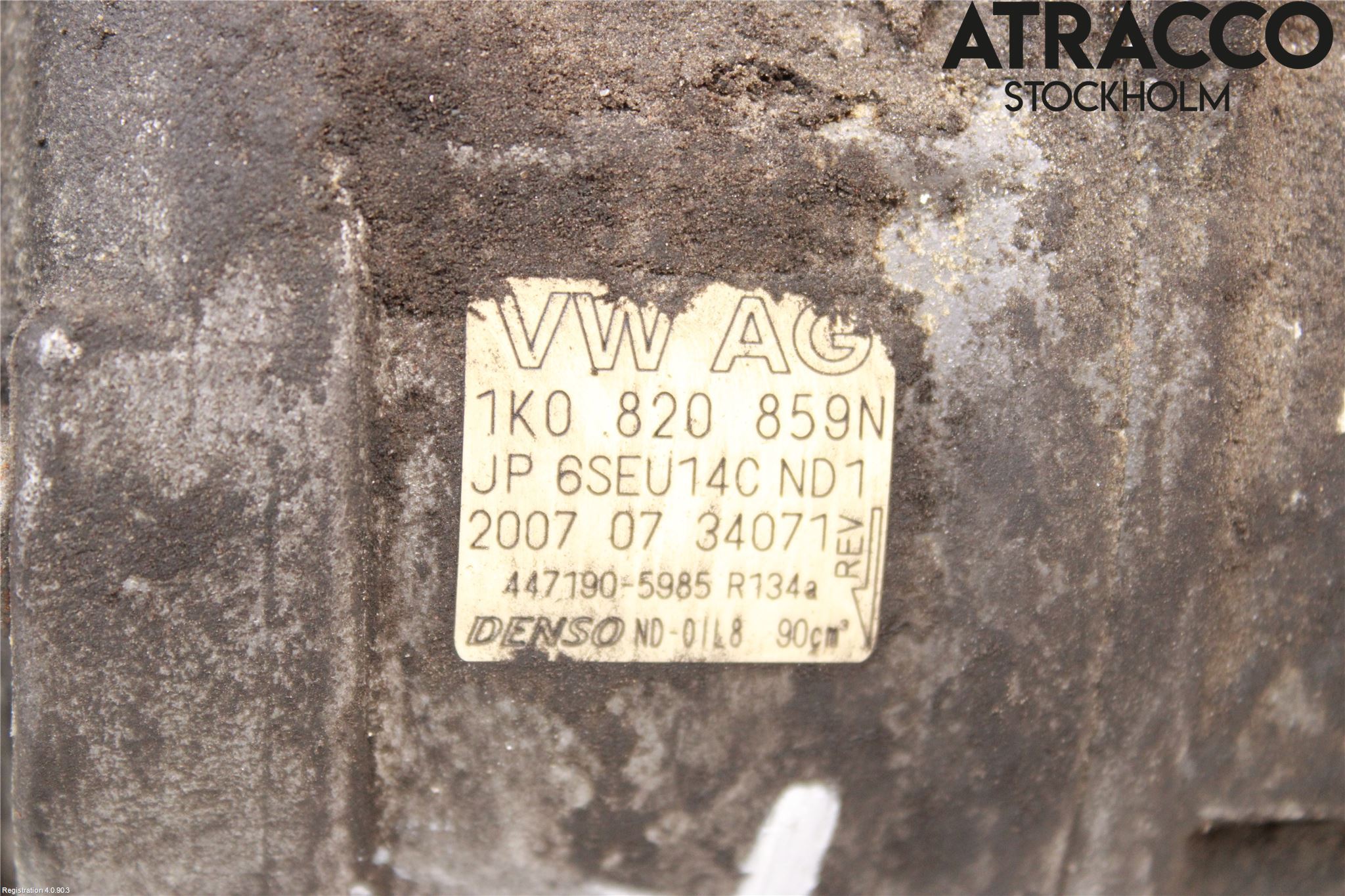 Volkswagen VW GOLF V 04-09 Varme Ac Kompressor