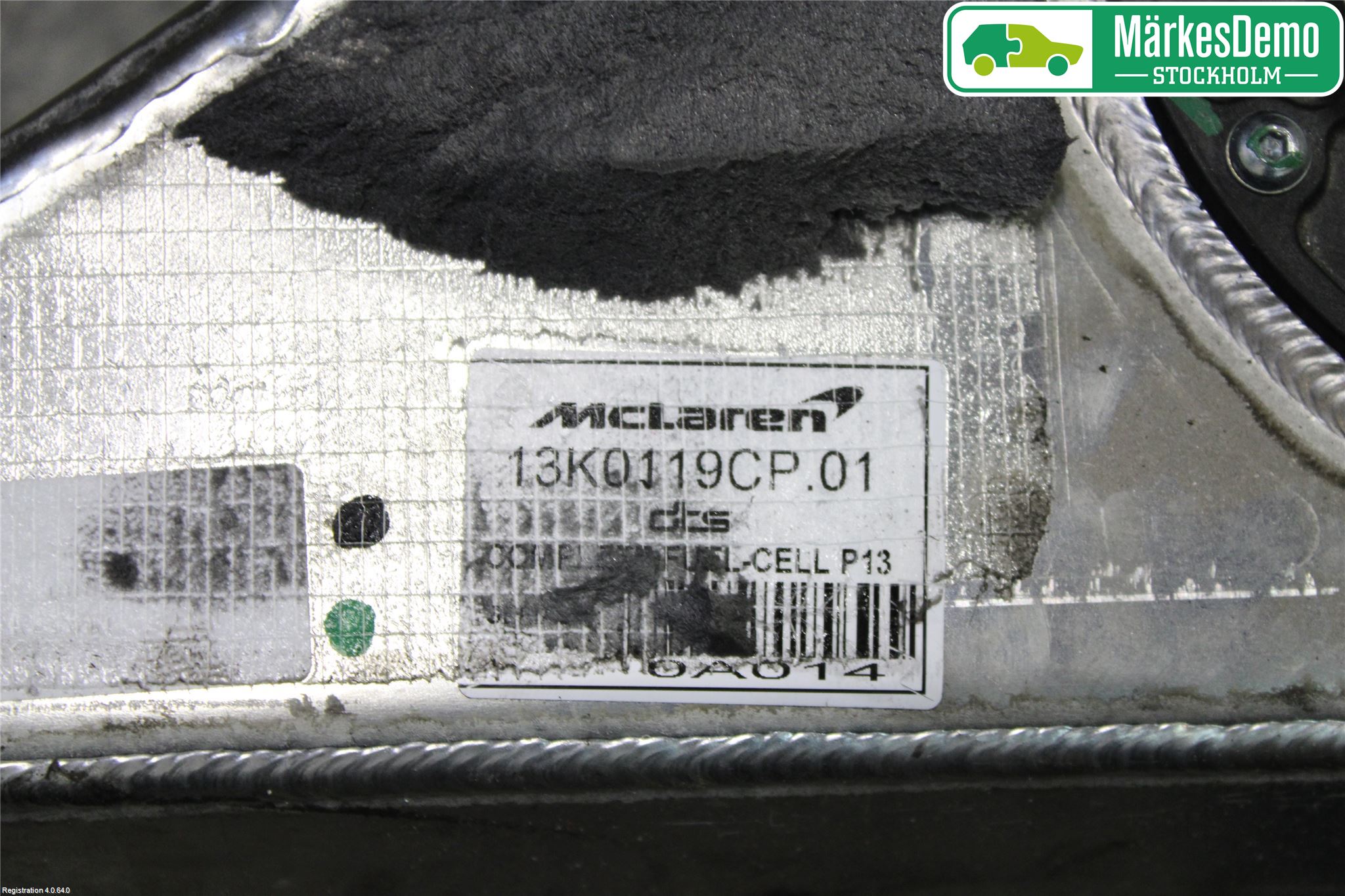 McLAREN Drivstofftank