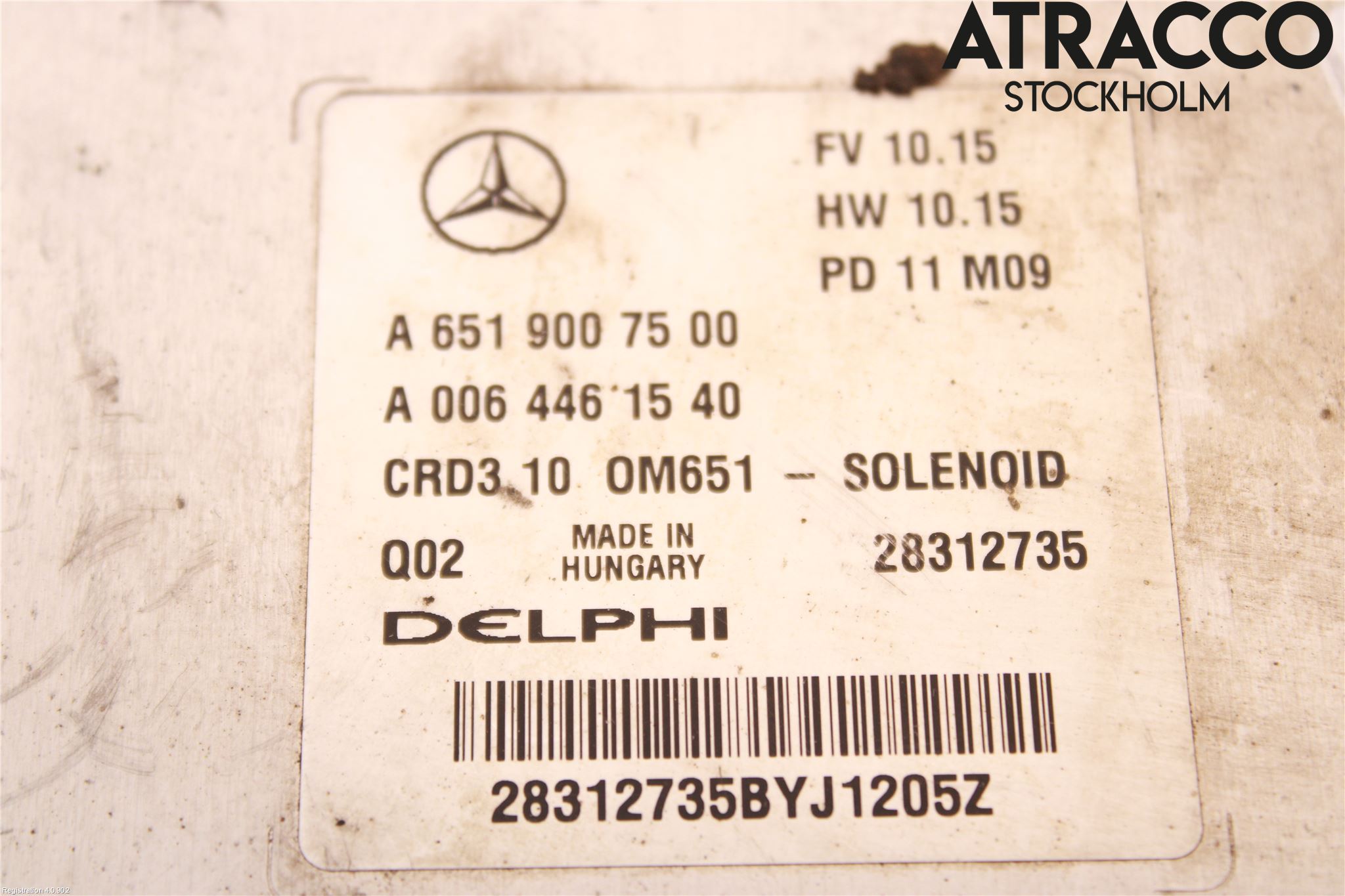 Mercedes-Benz MB C-KLASS (W204) 07-15 Styreenhet Dieselpumpe