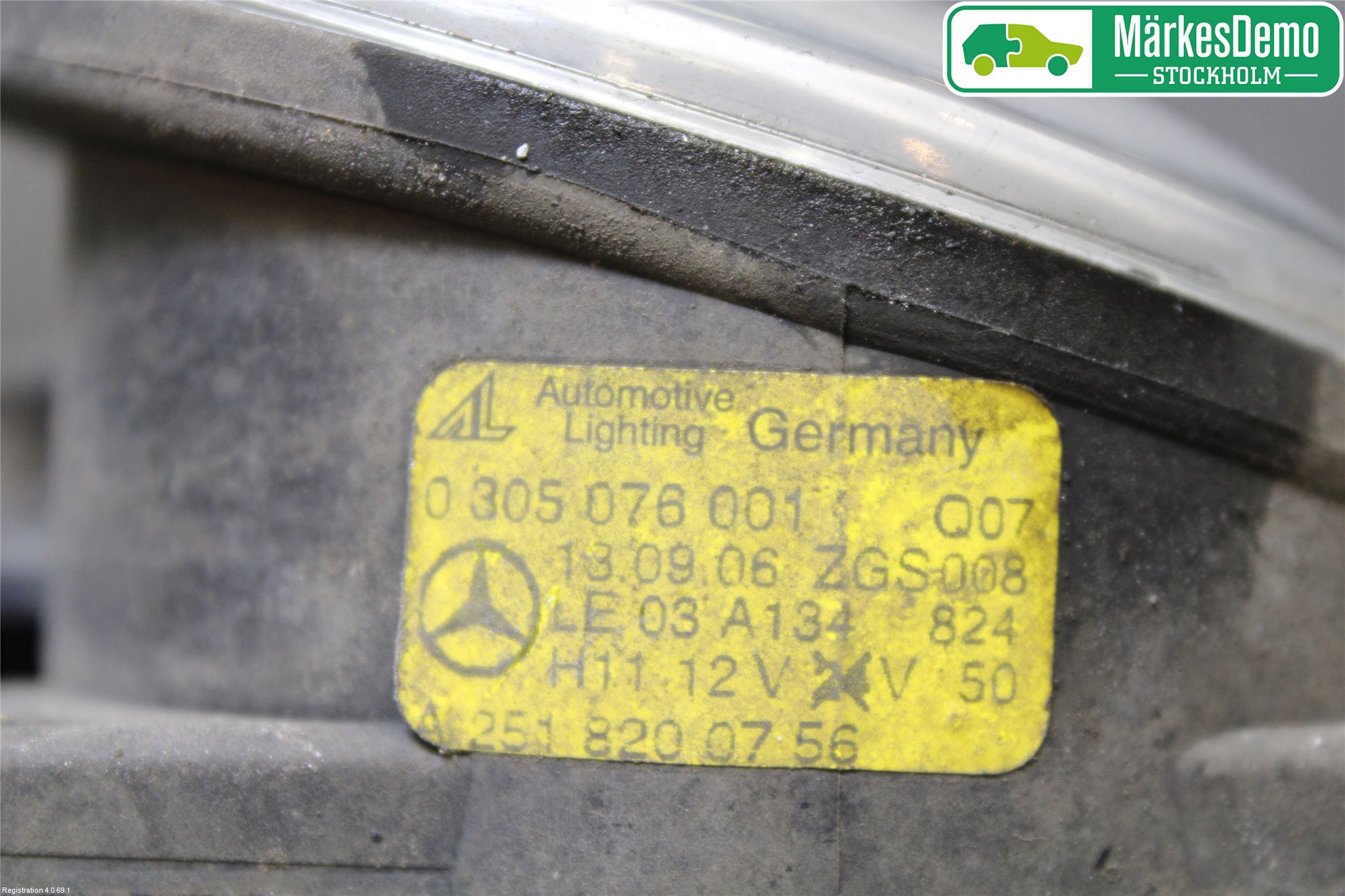 Mercedes-Benz MB B-KLASS (W245) 05-12 Frontlykt-Kurve-Tåkelys