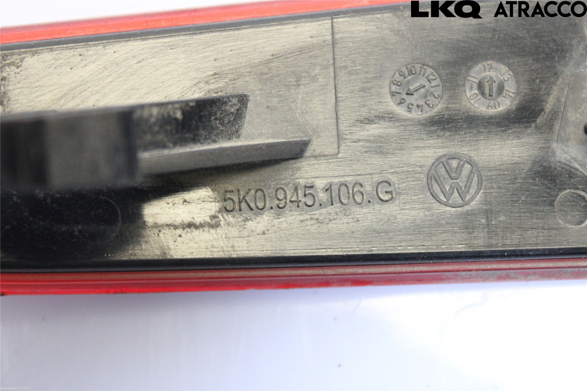Volkswagen VW GOLF VI 09-13 Refleks Bak