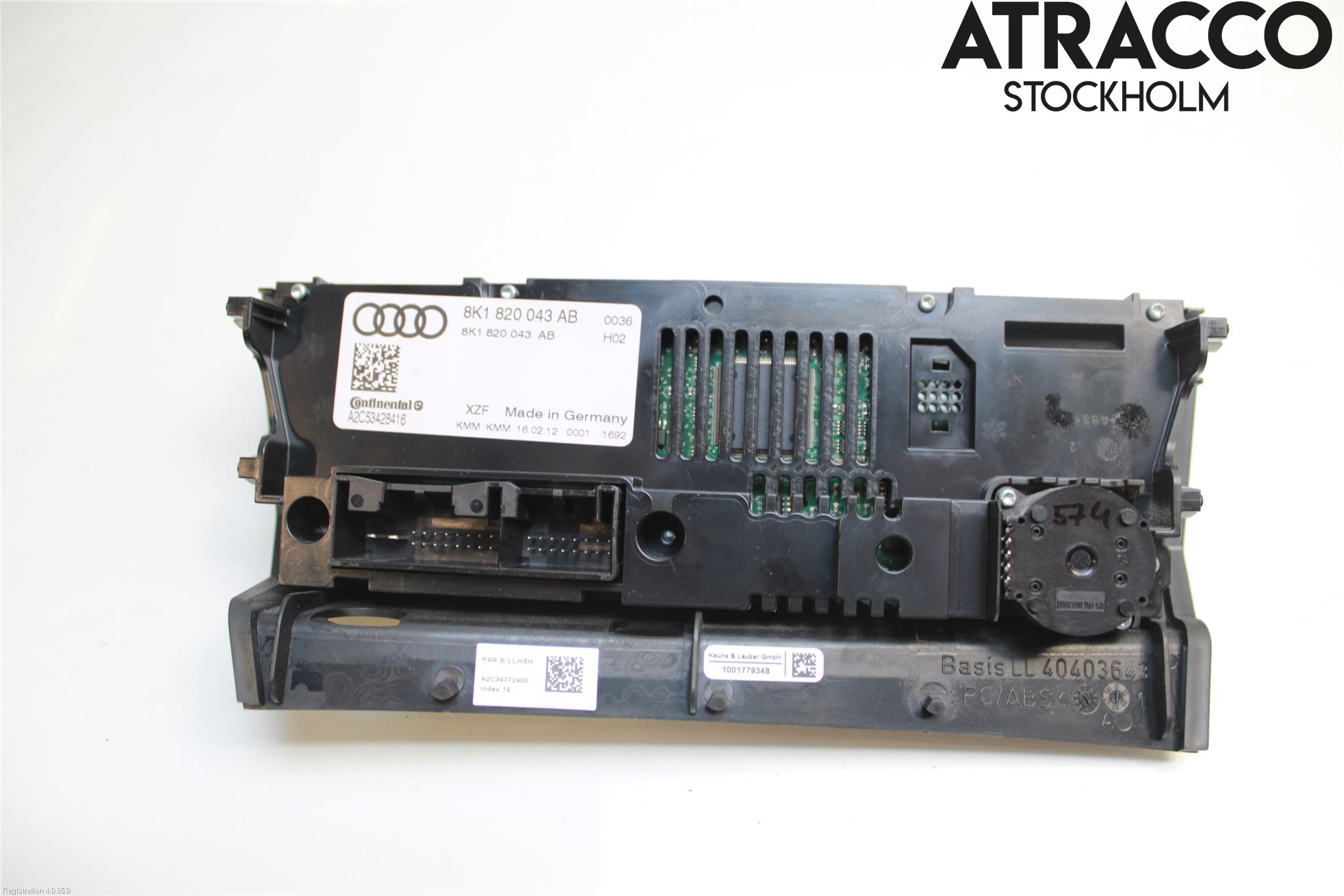 Audi A4/S4 08-11 Varme Ac Betjening-Display