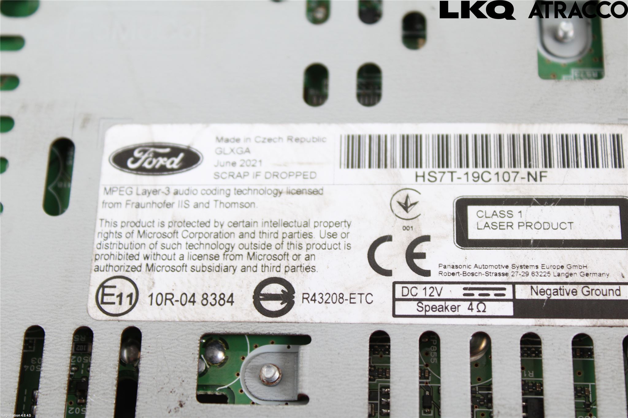 Ford MONDEO 15-22 Stereo Radio Med Cd