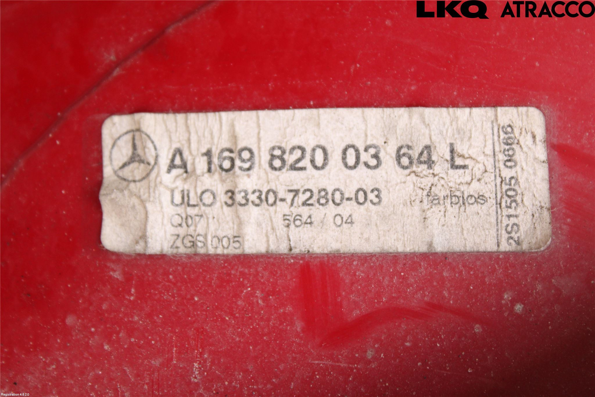 Mercedes-Benz MB A-KLASS (W169) 04-12 Baklykt Venstre