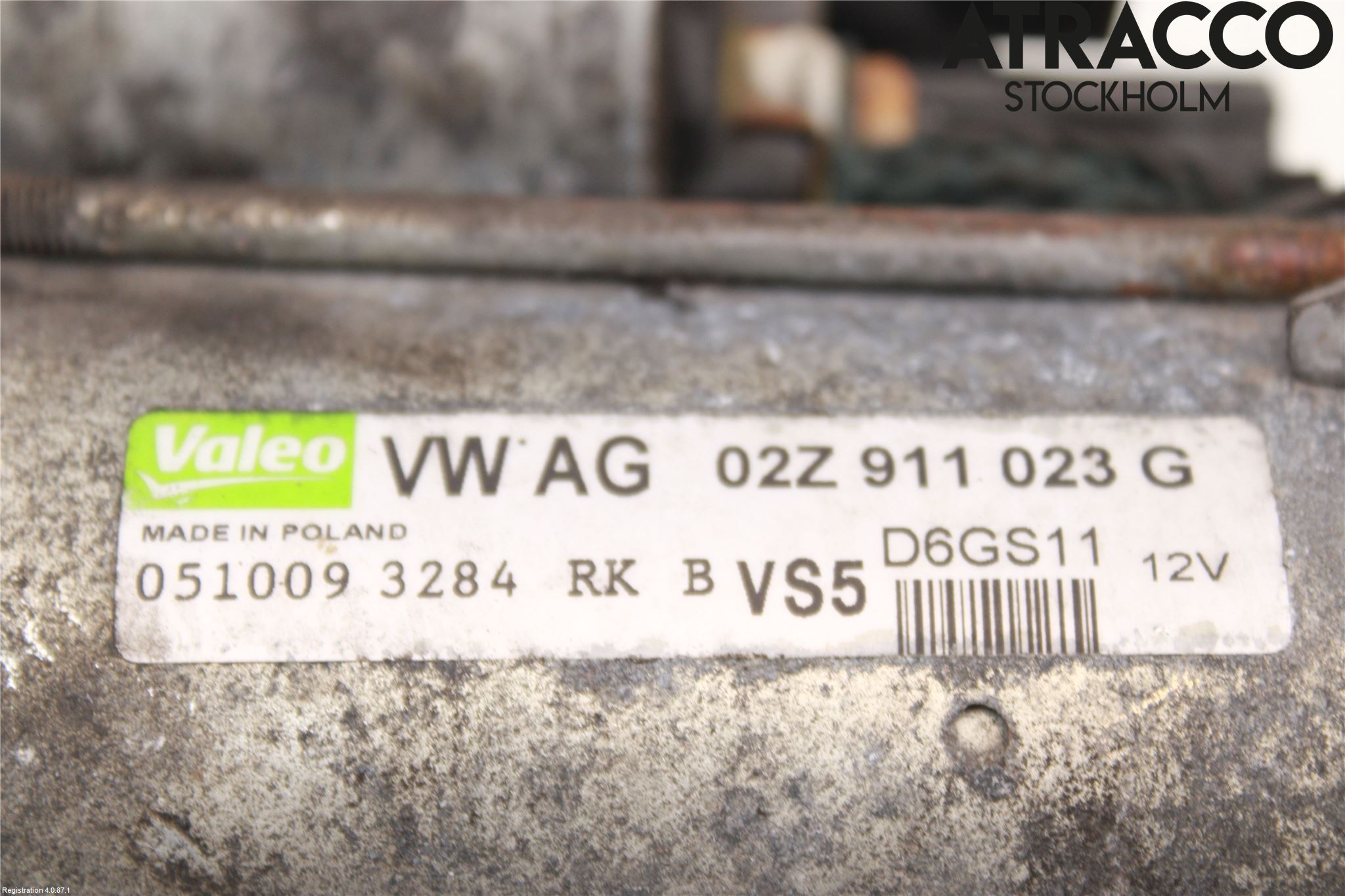 Volkswagen VW GOLF VI 09-13 Startmotor