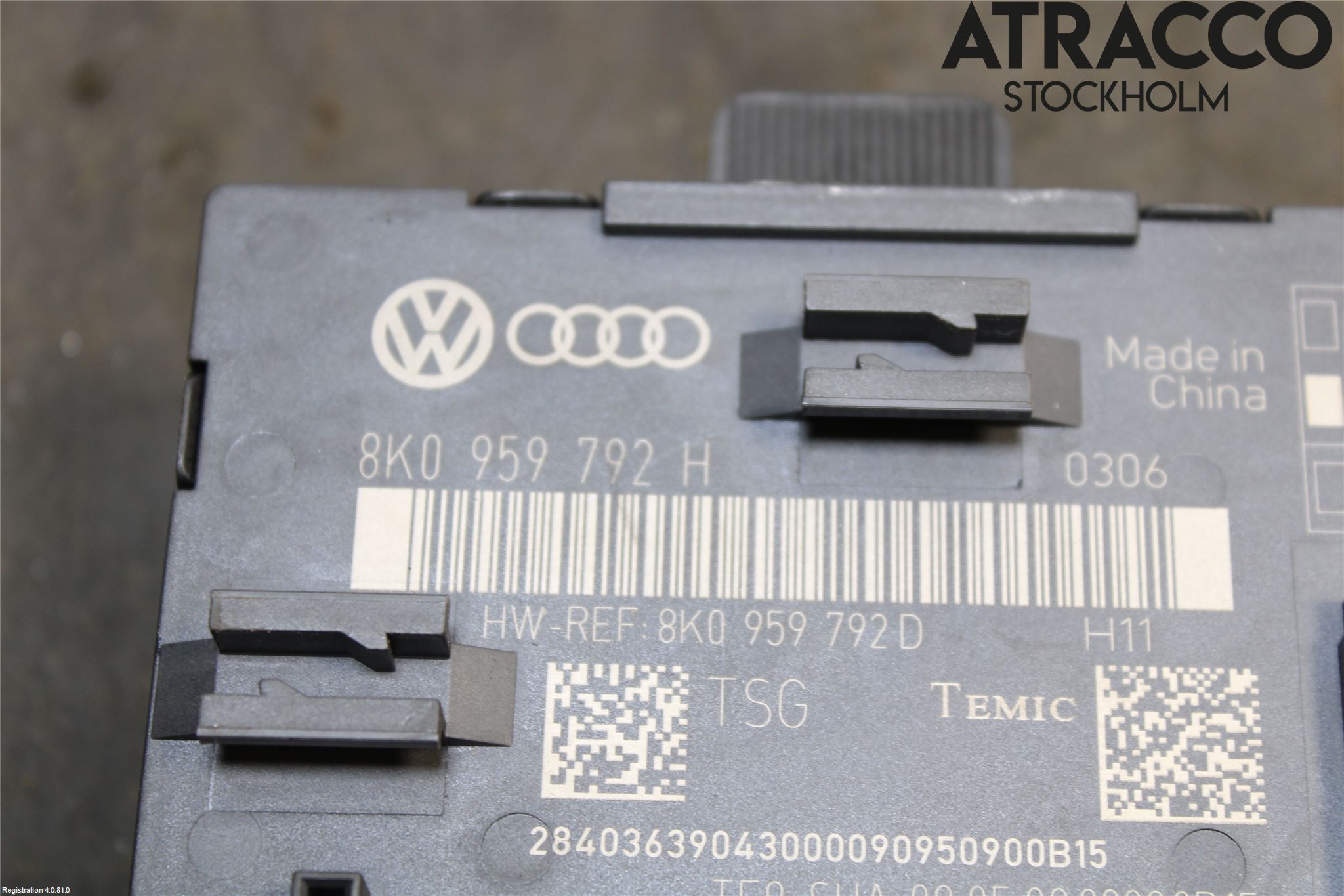 Audi A4/S4 08-11 Styreenhet Dør