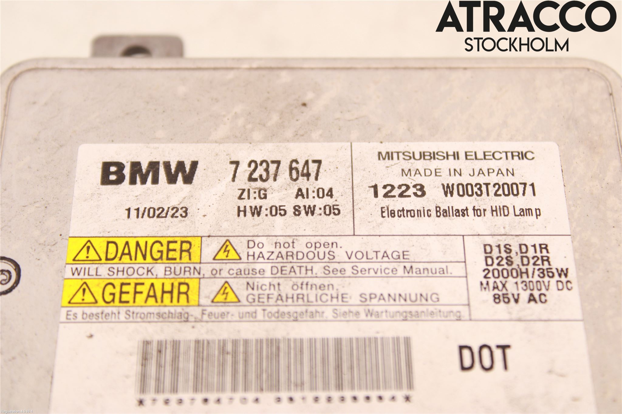 BMW 5 F10/F11/F18 09-17 Styreenhet Xenon