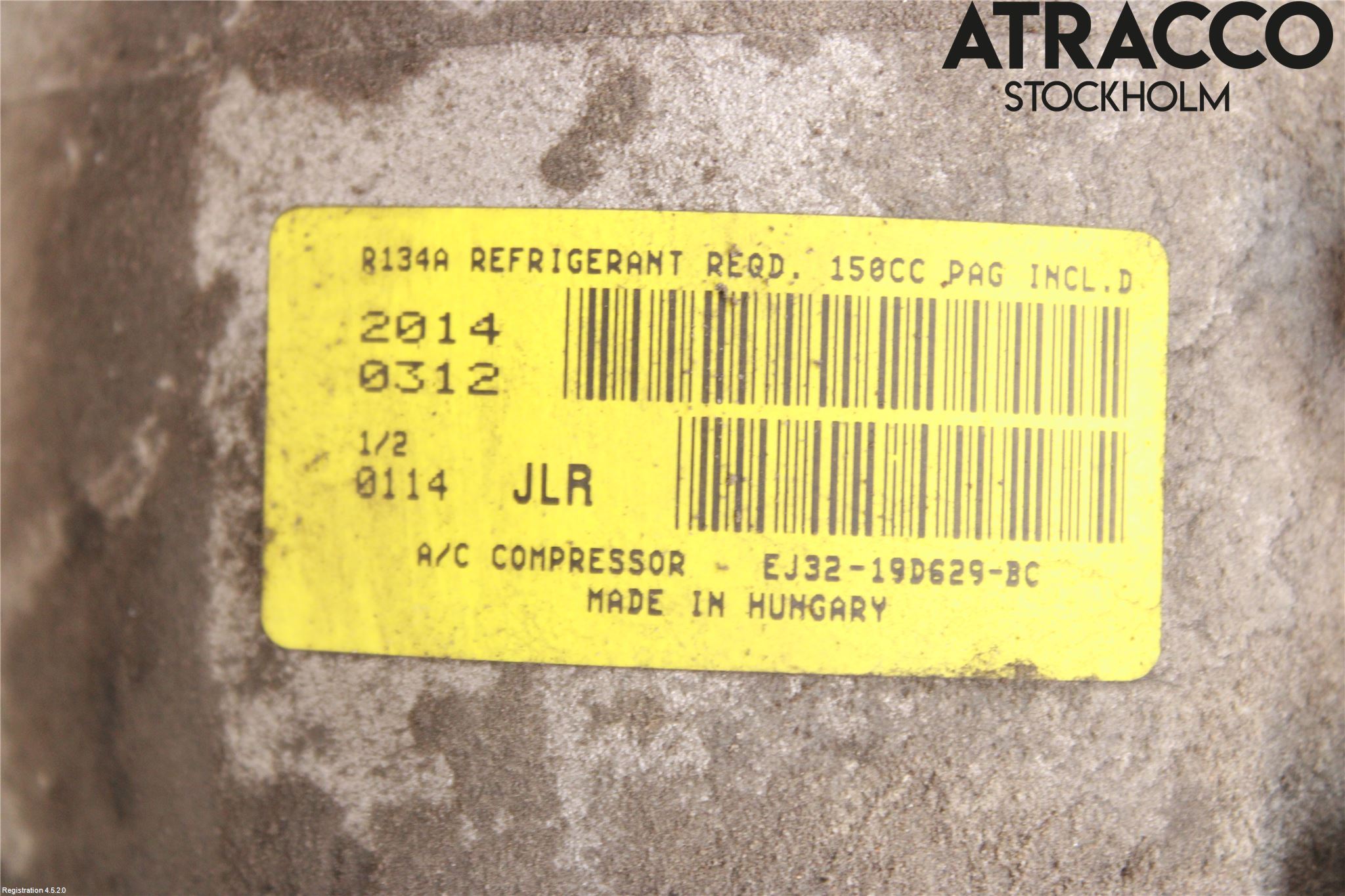 Landrover LAND ROVER RANGE ROVER EVOQUE (L538) 11-18 Varme Ac Kompressor