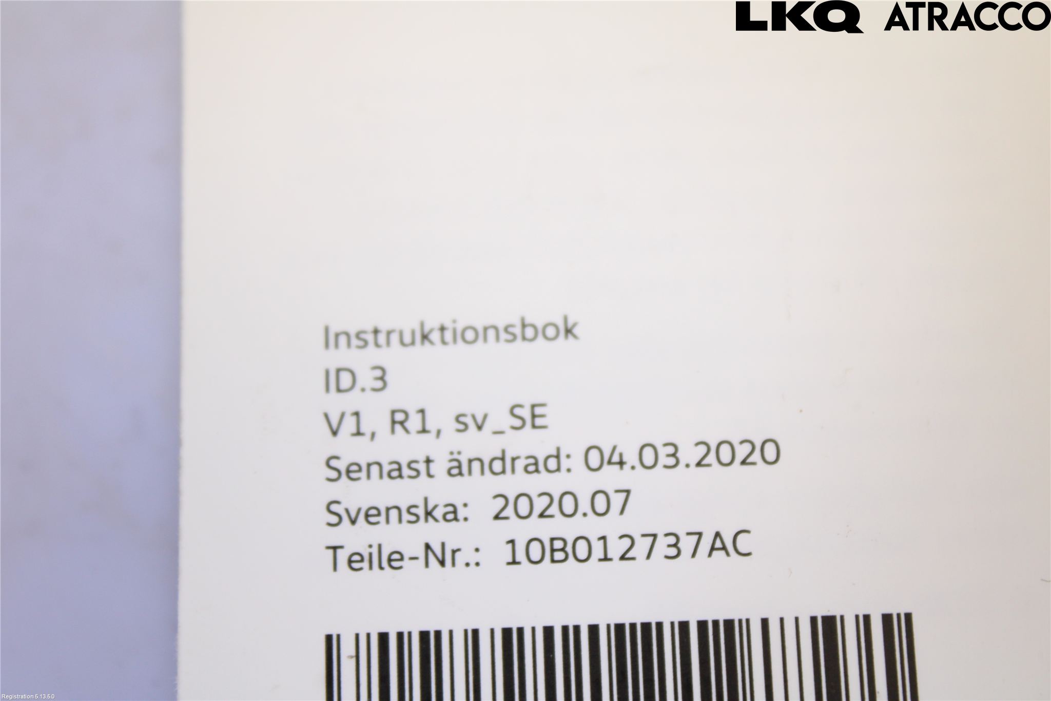 Volkswagen VW ID.3 21- Instruksjonsbok