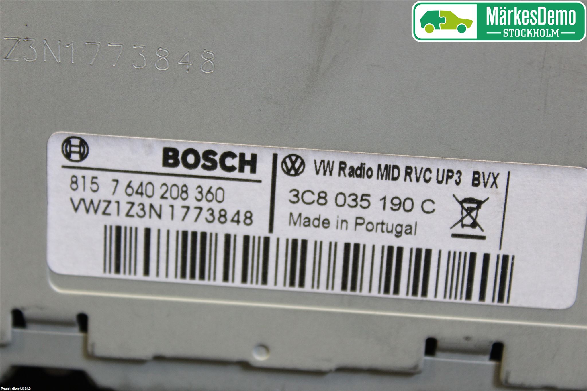 Volkswagen VW PASSAT CC 08-16 Stereo Radio Med Cd