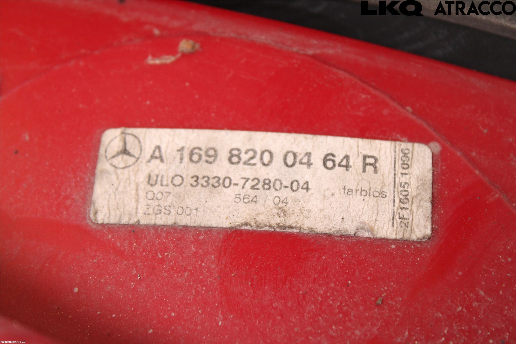 Mercedes-Benz MB A-KLASS (W169) 04-12 Baklykt Høyre