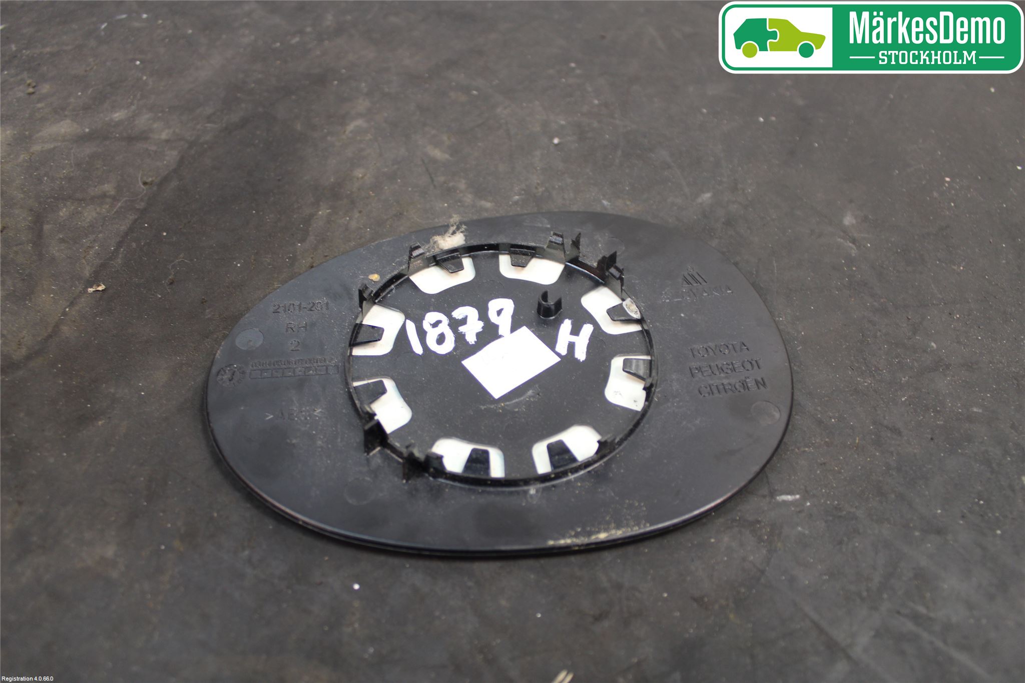 Toyota AYGO 06-14 Speil Glass H