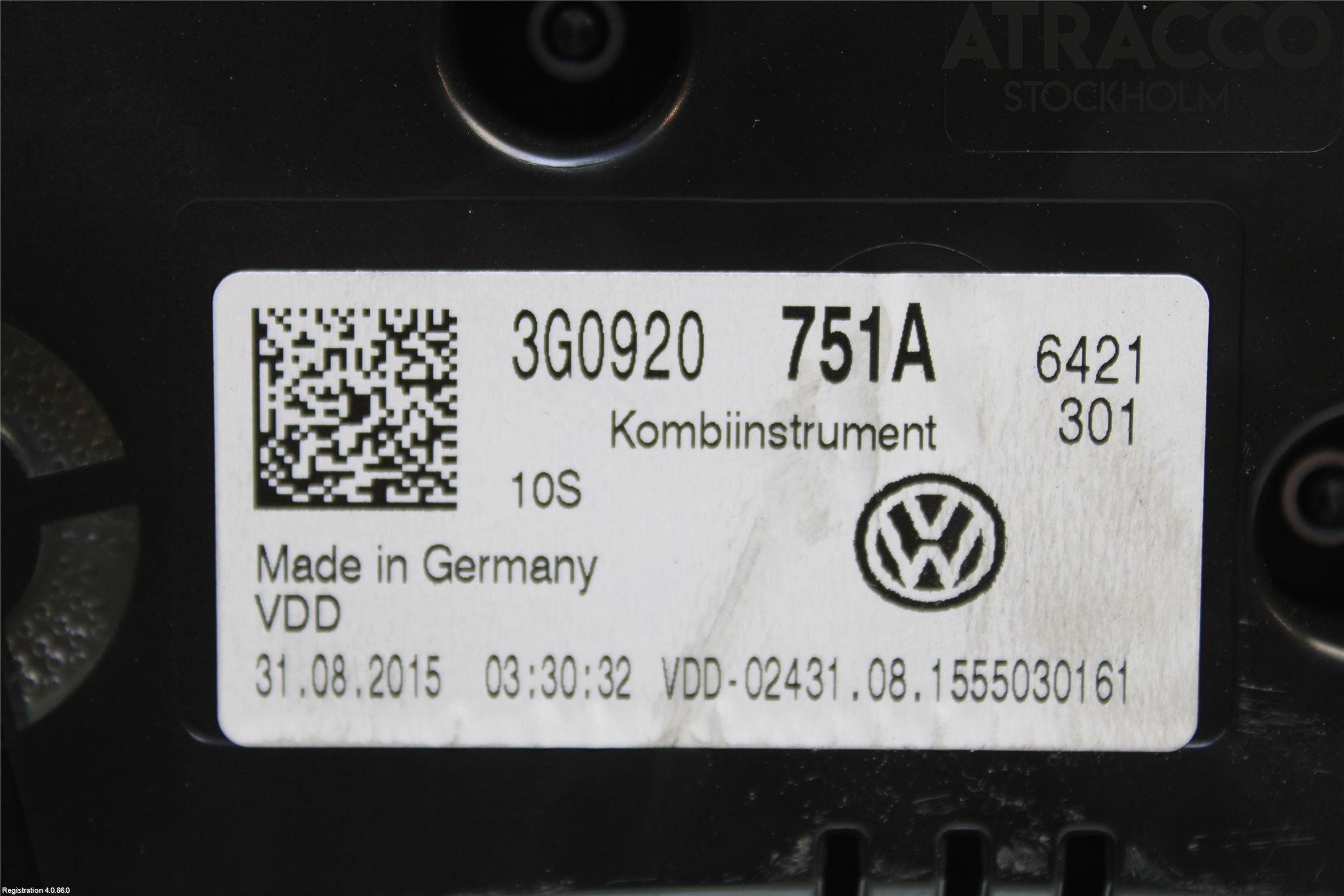 Volkswagen VW PASSAT 15-19 Instr Kombinert