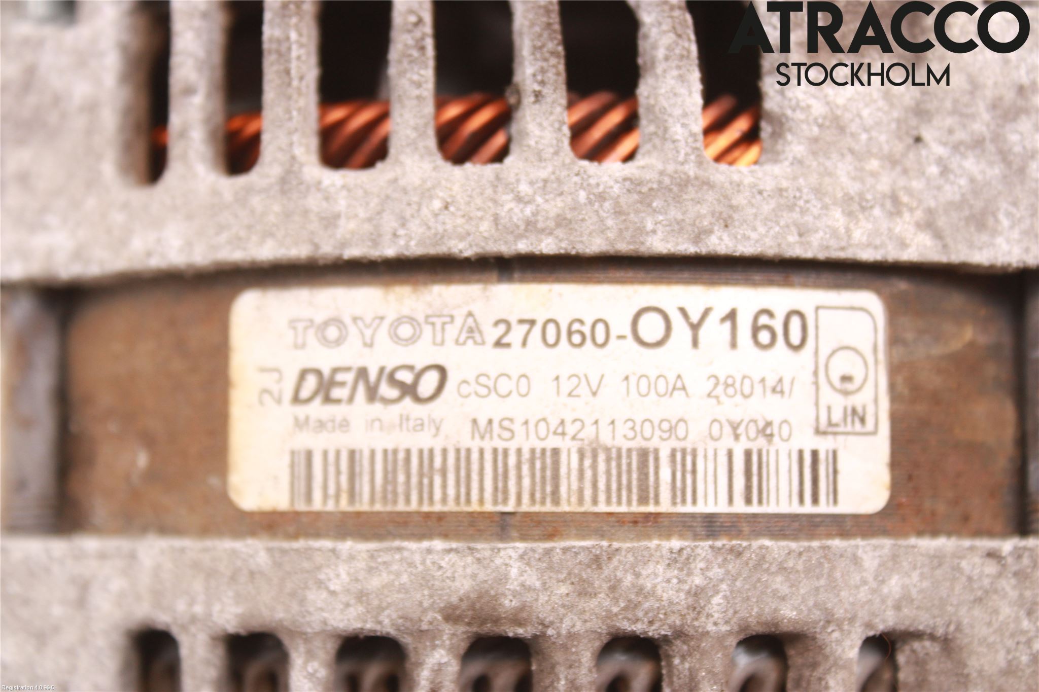 Toyota YARIS XP130 15-20 Dynamo