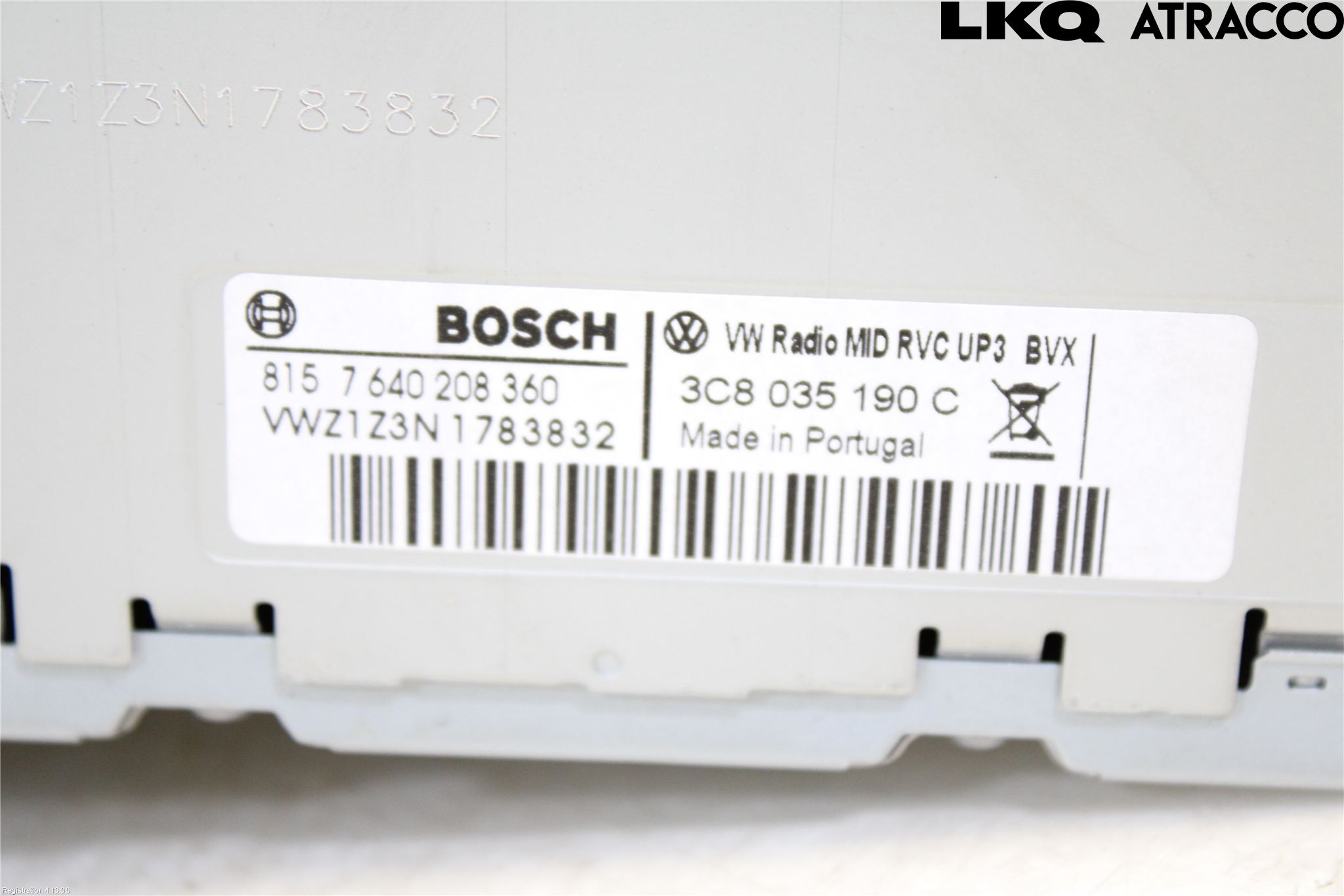 Volkswagen VW TOURAN 10-15 Stereo Radio Med Cd