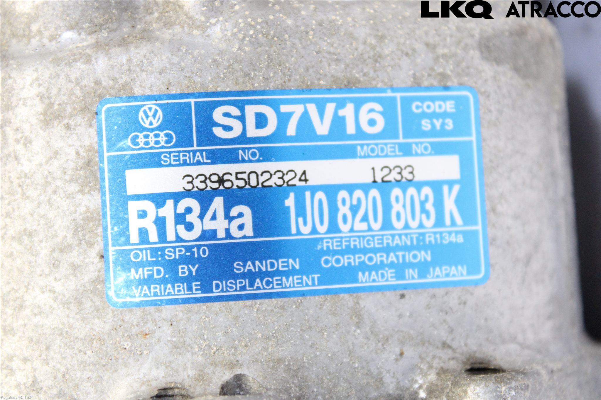Volkswagen VW GOLF IV 98-06 Varme Ac Kompressor