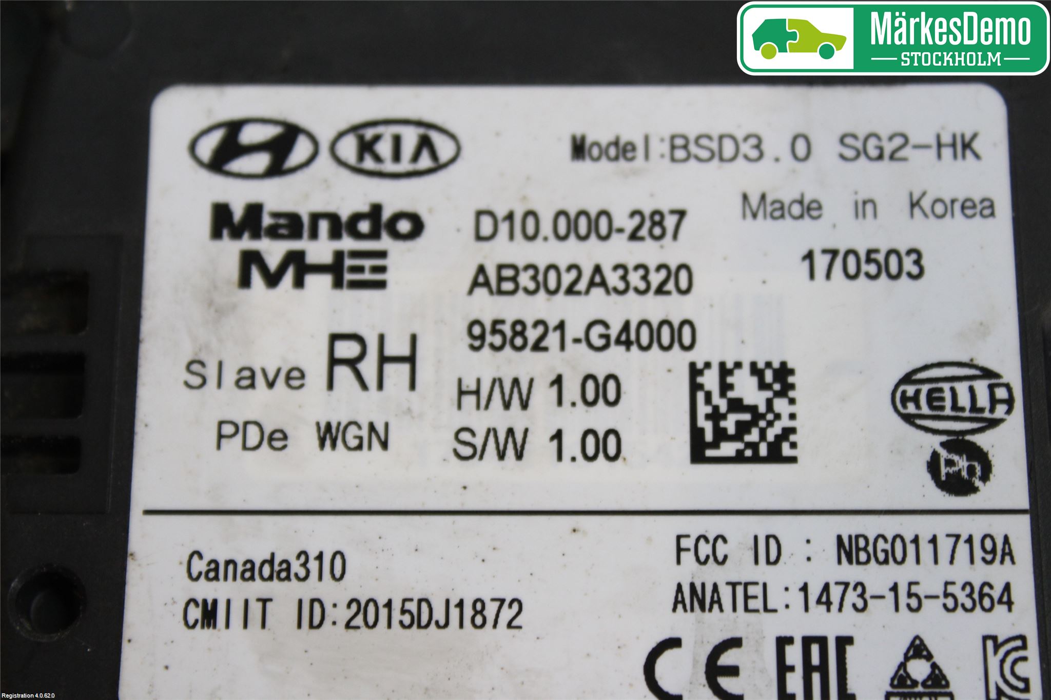Hyundai i30 PD 17- Sensor Kollisjonsbeskyttelse
