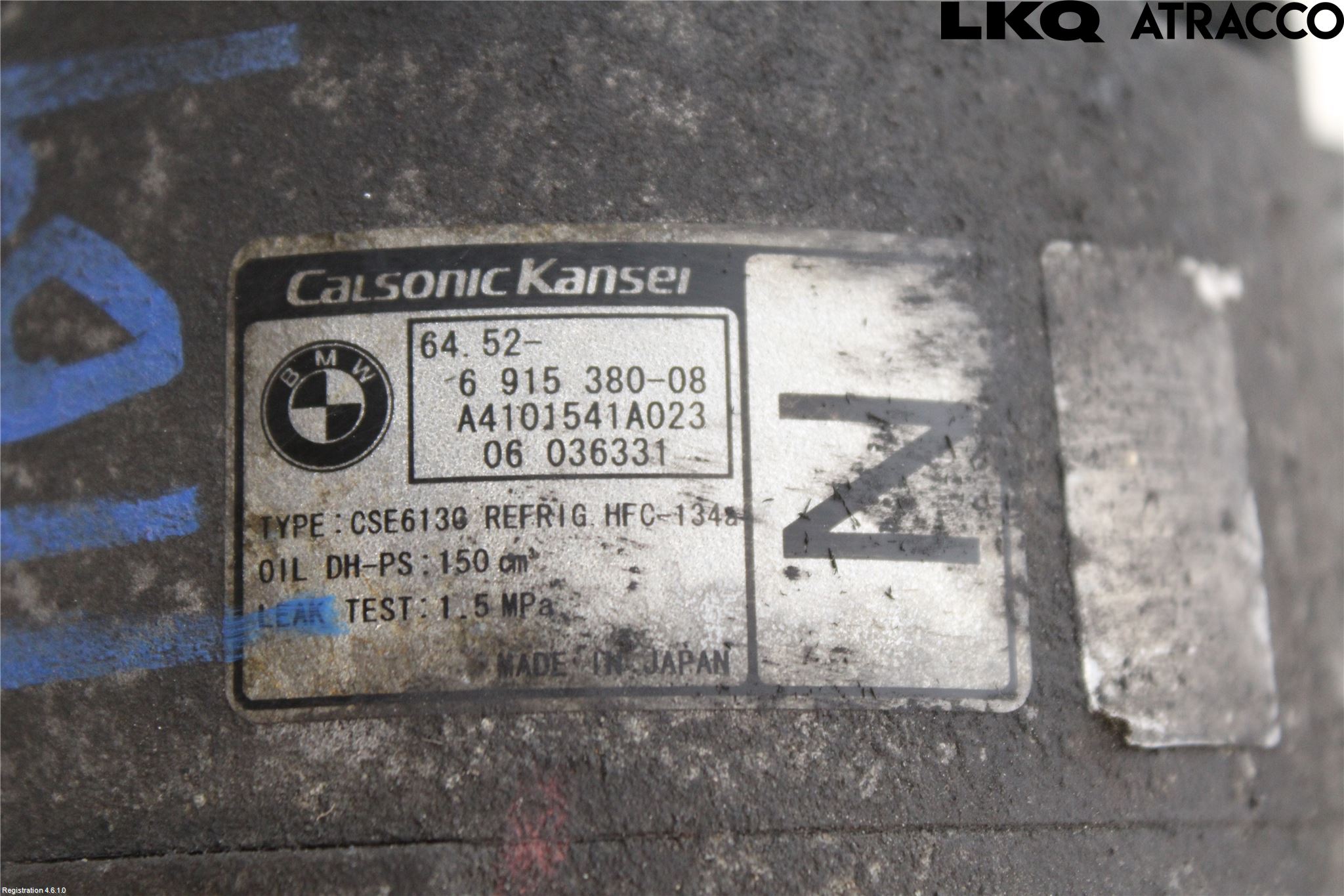 BMW 3 E90/91 SED/TOU 05-12 Varme Ac Kompressor