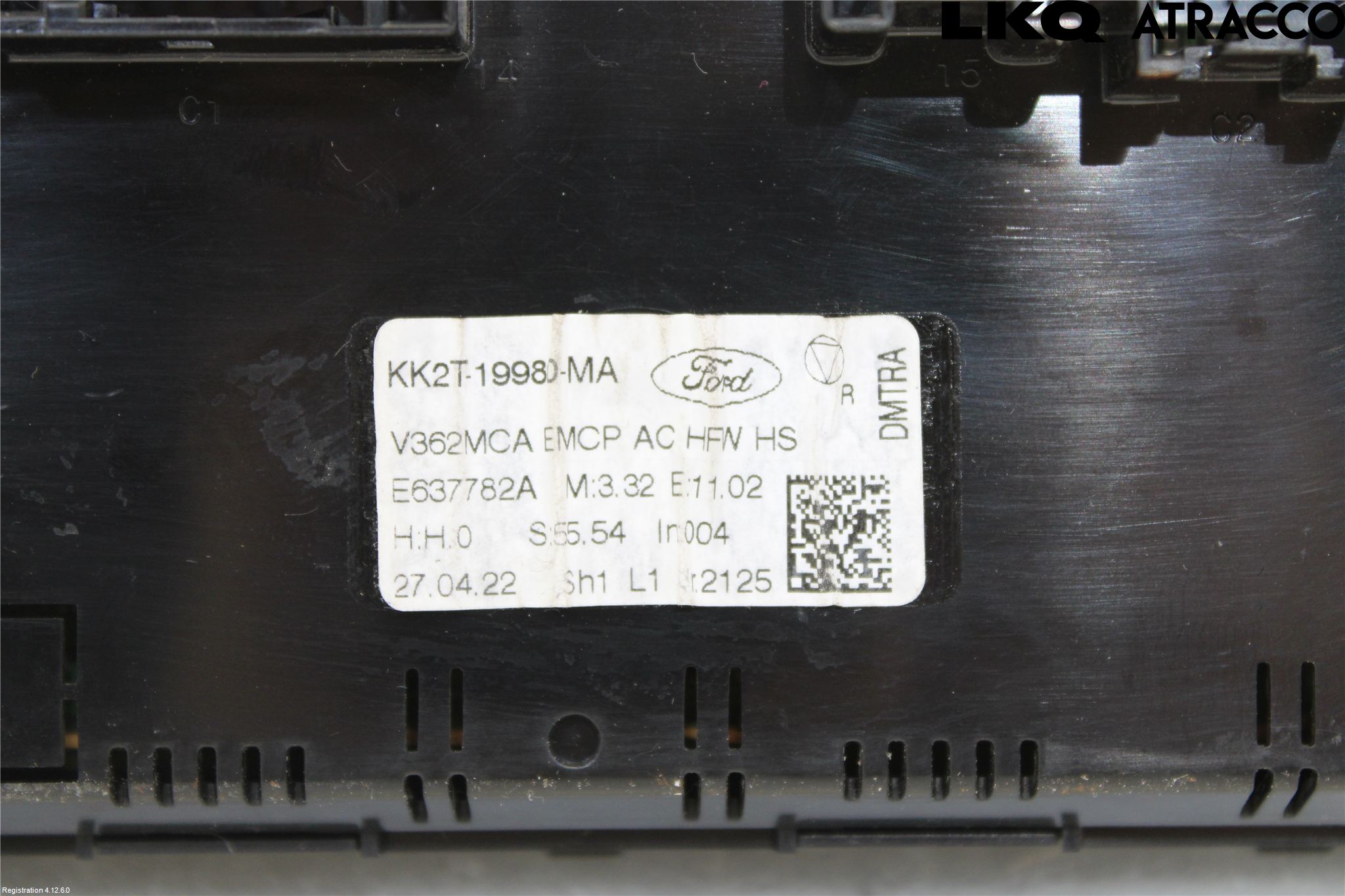 Ford TRANSIT/TOURNEO CUSTOM 13-24 Varme Ac Betjening-Display