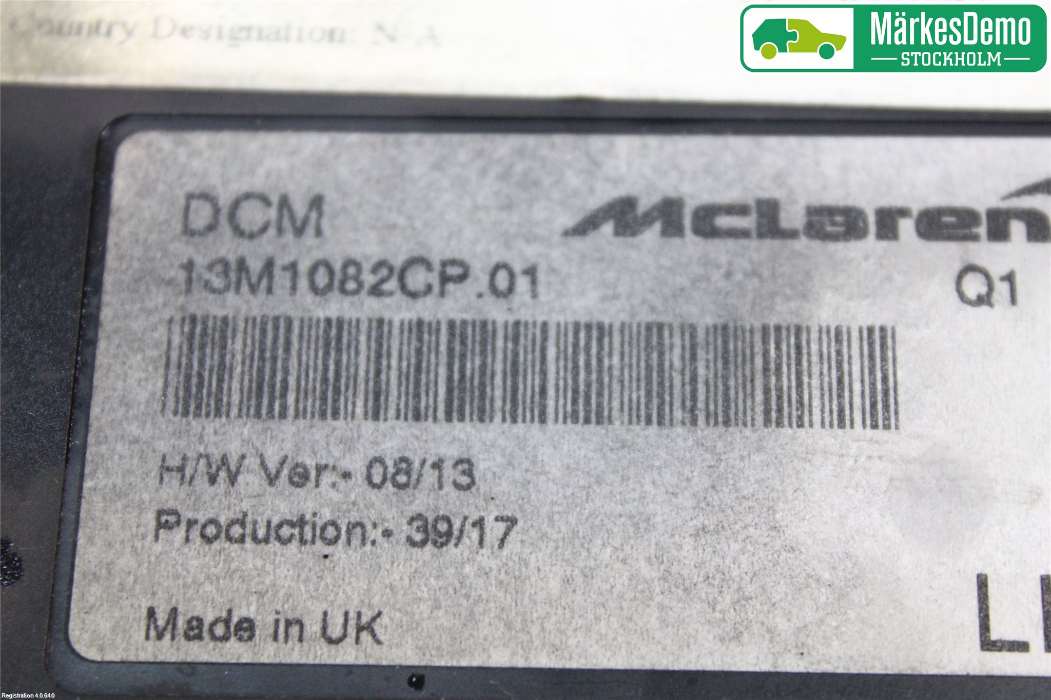 McLAREN Styreenhet Dør