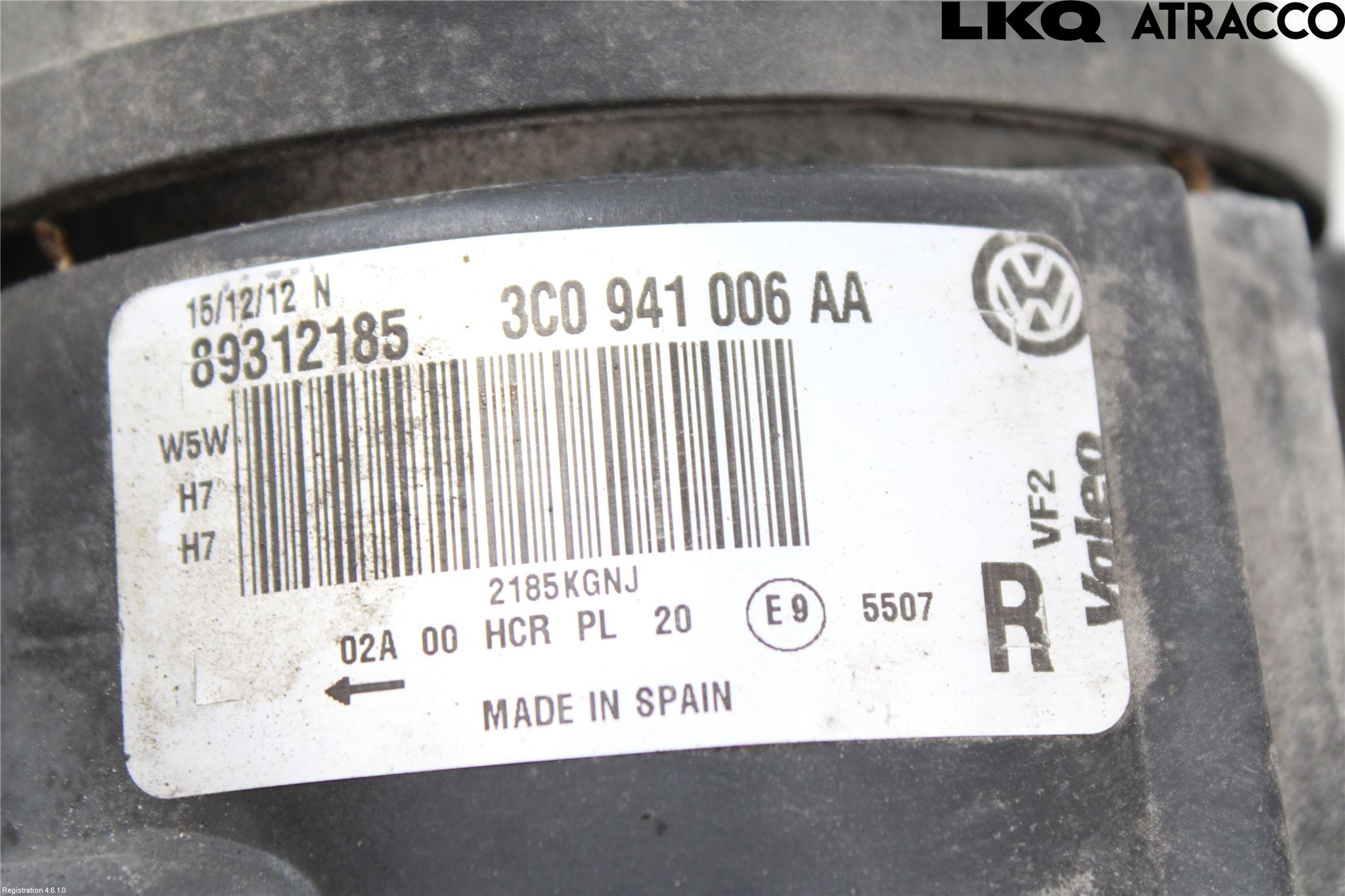 Volkswagen VW PASSAT 05-11 Frontlykt Høyre