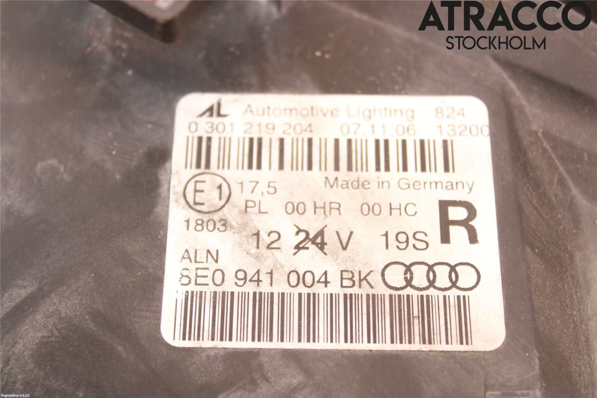 Audi A4/S4 05-07 Frontlykt Høyre