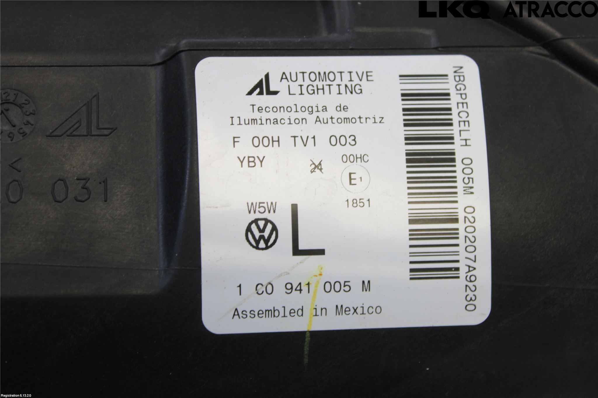 Volkswagen VW BEETLE 98-10 Frontlykt Venstre