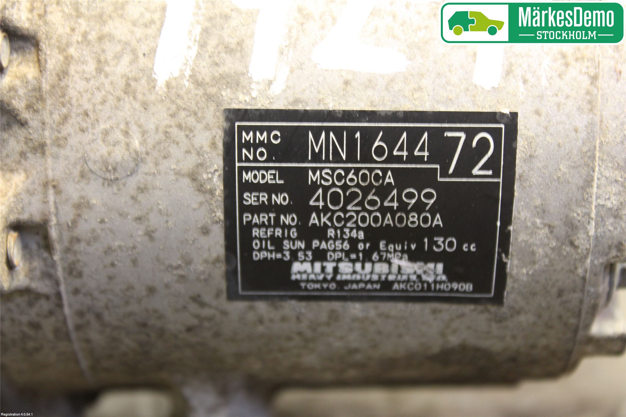 Mitsubishi COLT 09-13 Varme Ac Kompressor