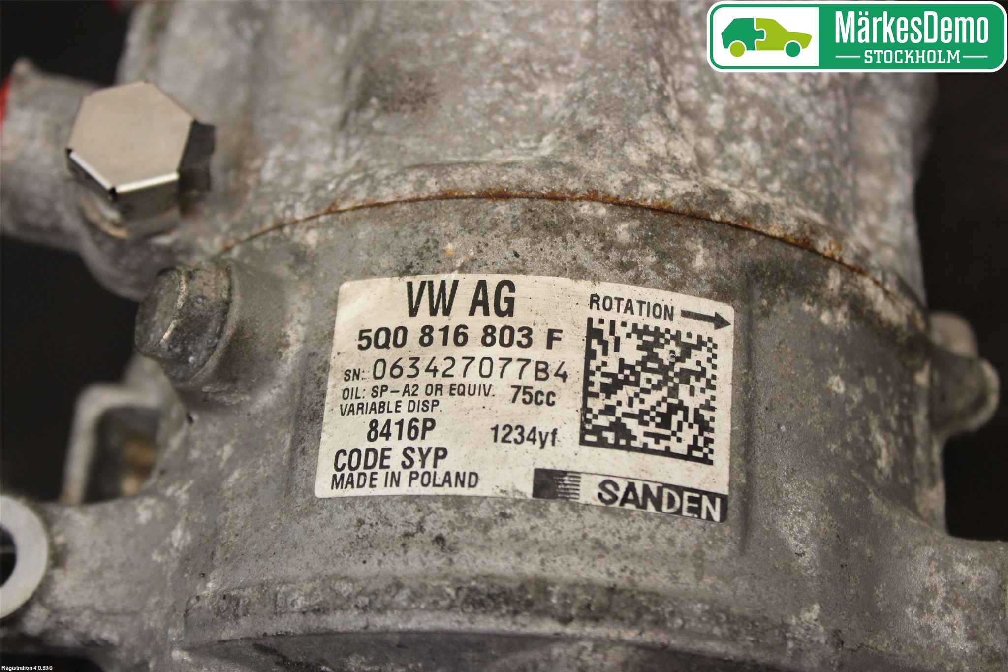 Skoda FABIA 15-21 Varme Ac Kompressor