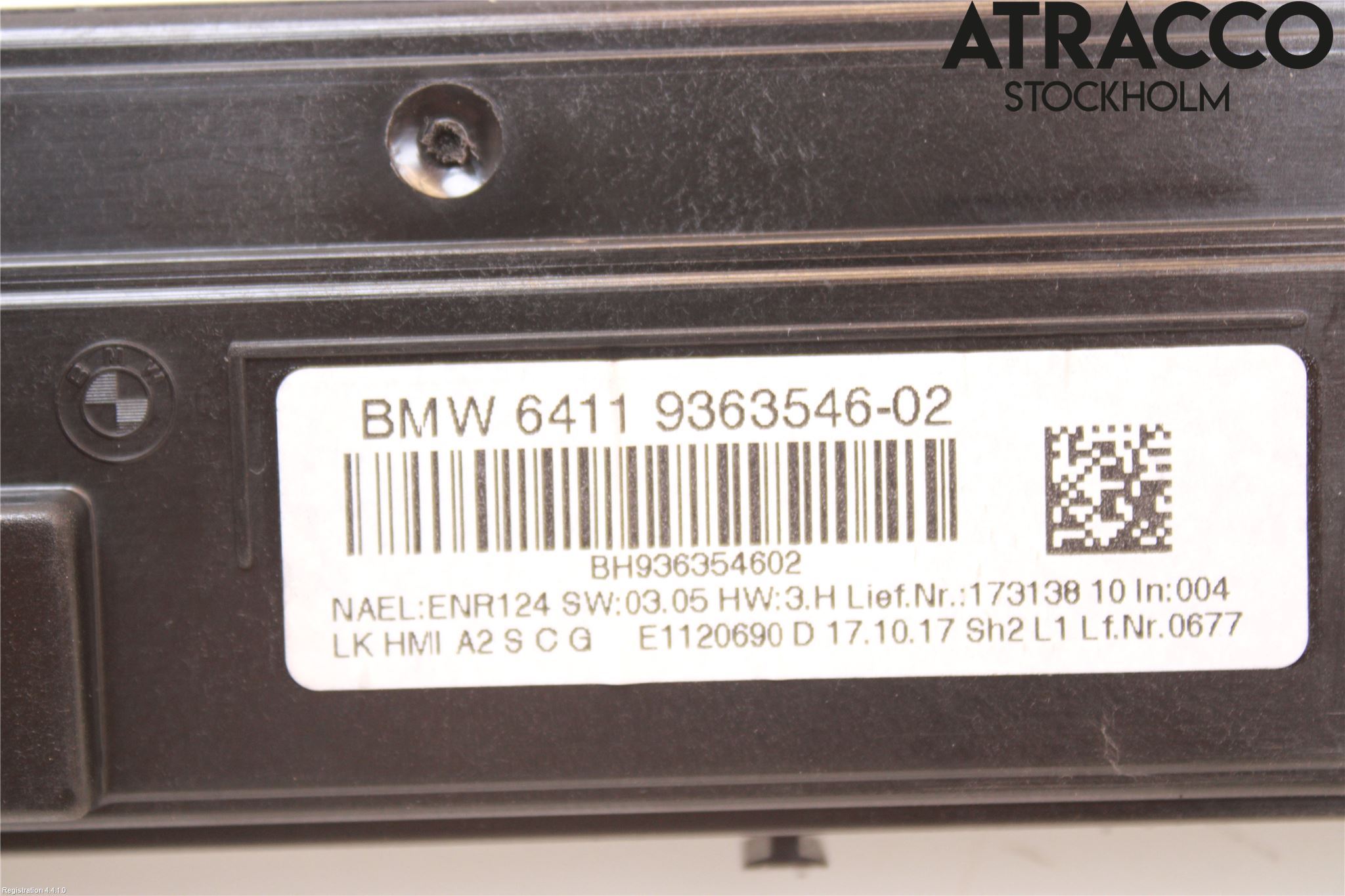 BMW 2 F22/F23/F87 Coupé/Cab 13-21 Varme Ac Betjening-Display