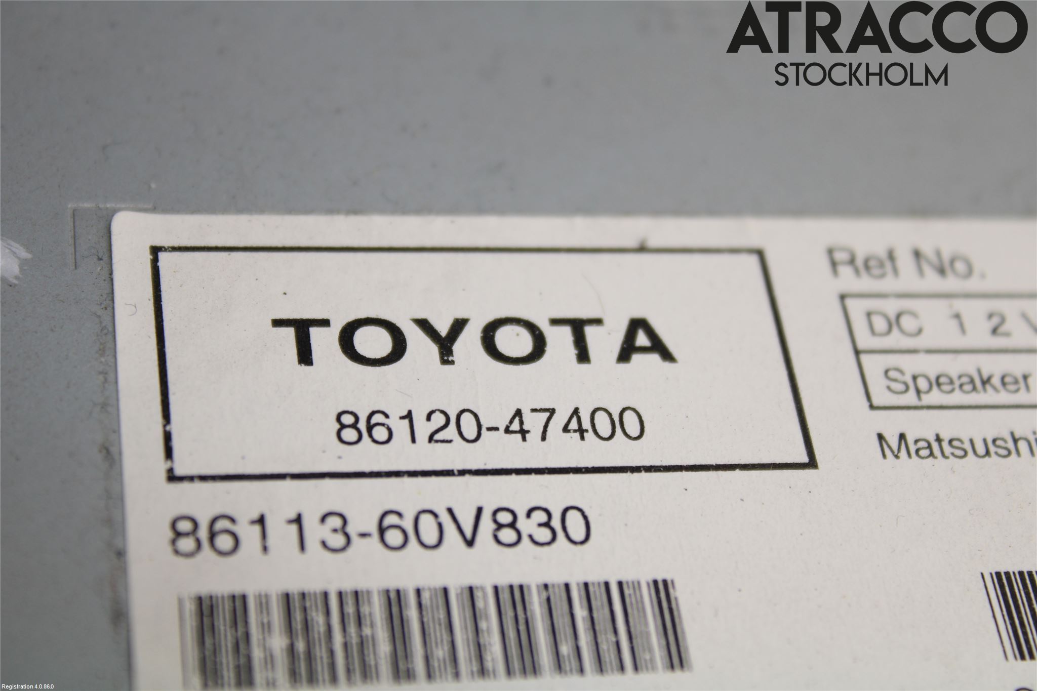 Toyota PRIUS ZVW30 09-20 Stereo Radio Med Cd