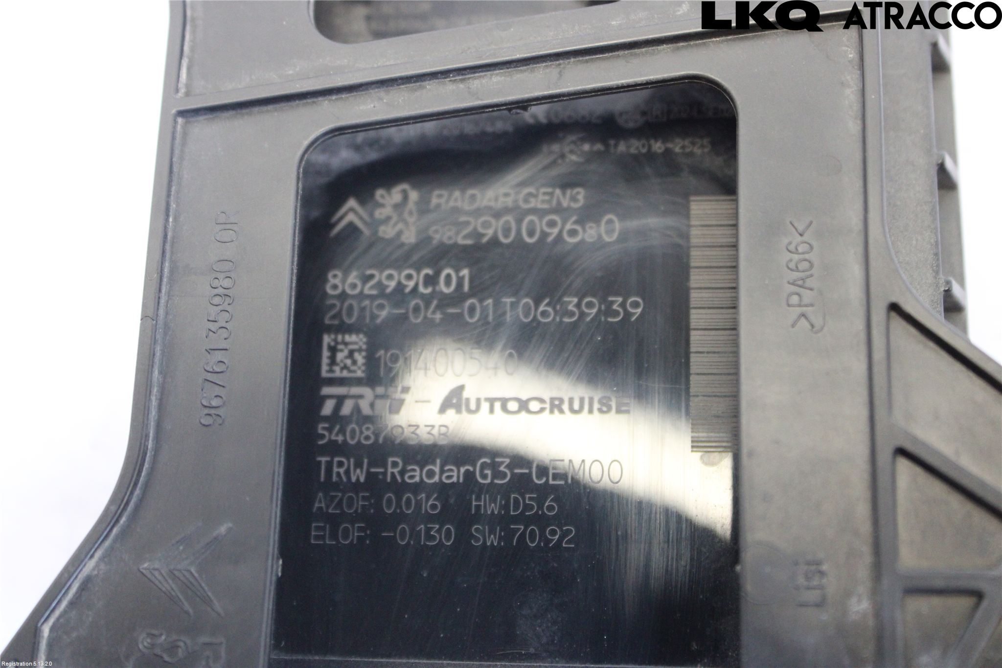 Toyota PROACE II 16- Sensor Kollisjonsbeskyttelse