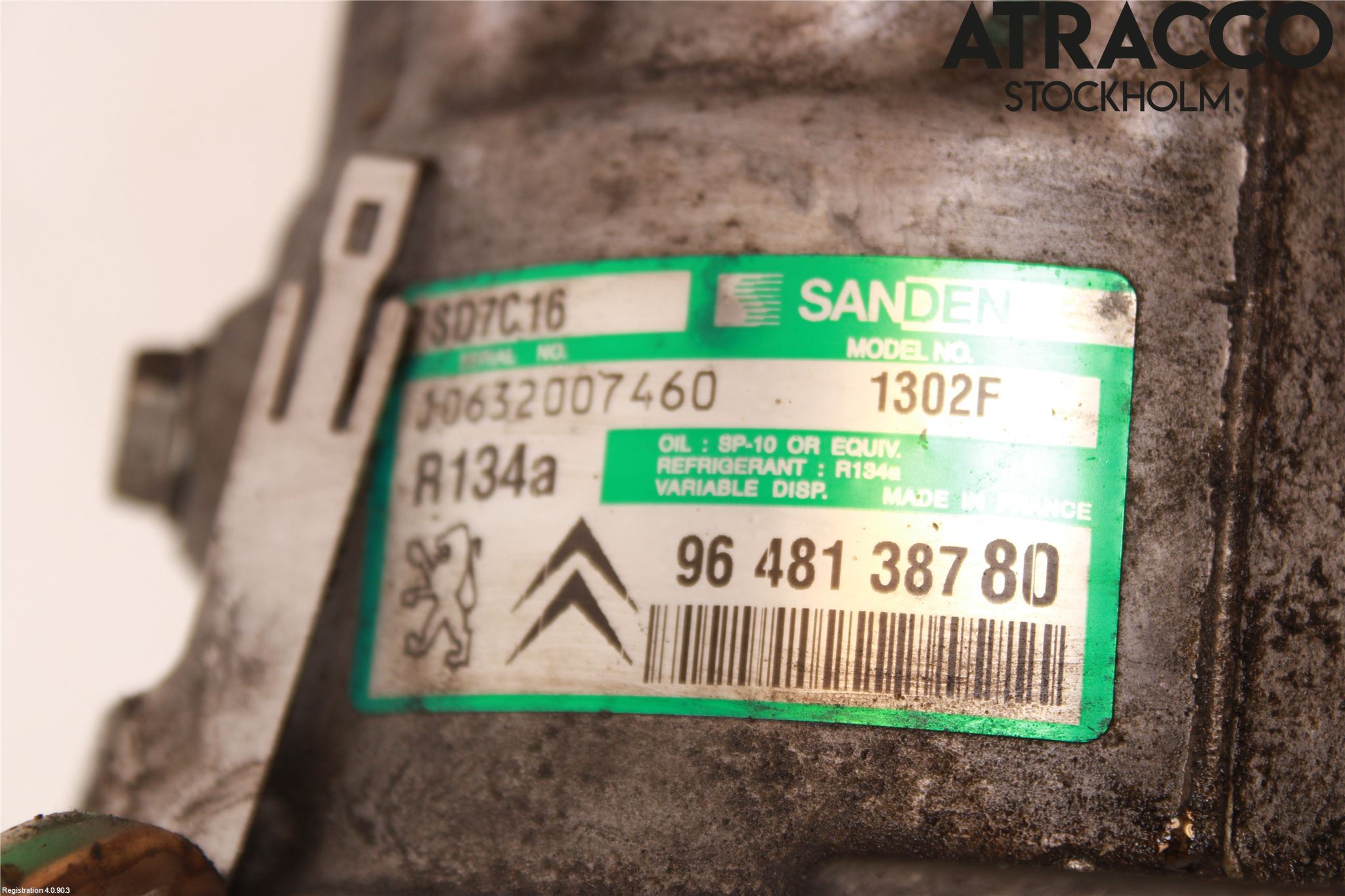 Peugeot 407 Varme Ac Kompressor