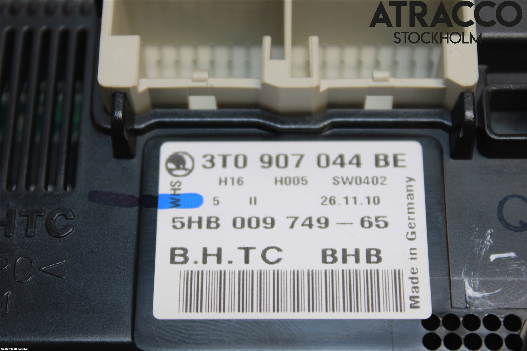 Skoda SUPERB 09-15 Varme Ac Betjening-Display