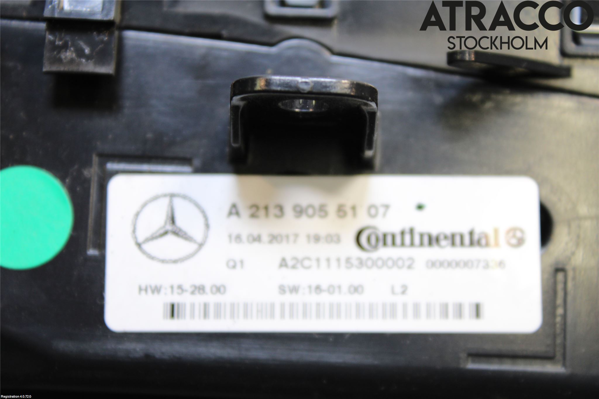 Mercedes-Benz MB E-KLASS (W213) 16-23 Varme Ac Betjening-Display