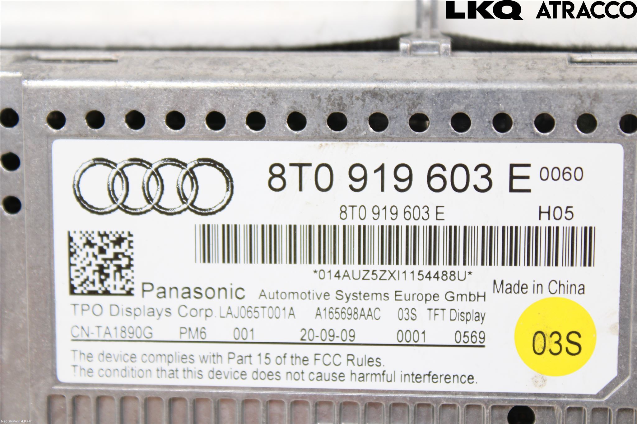 Audi A5 07-16 Stereo Radio Med Cd