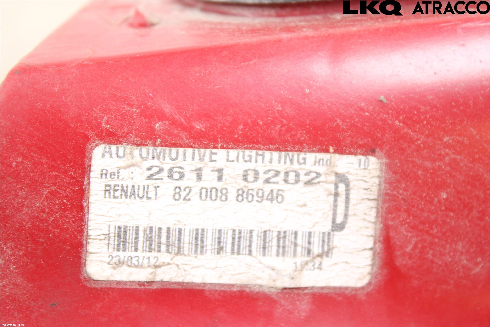 Renault CLIO III  06-09 Baklykt Venstre