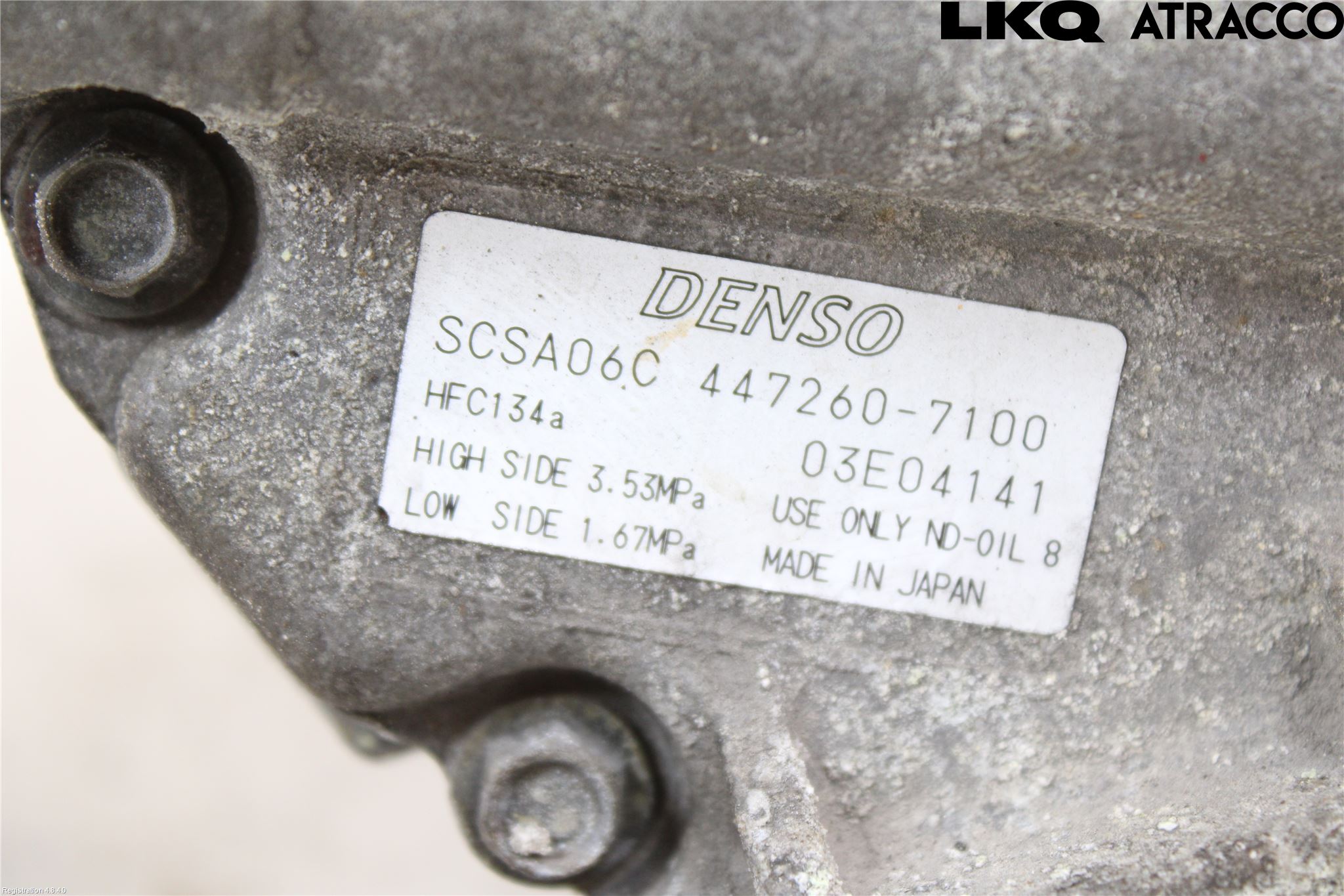 Toyota COROLLA 02-07 Varme Ac Kompressor
