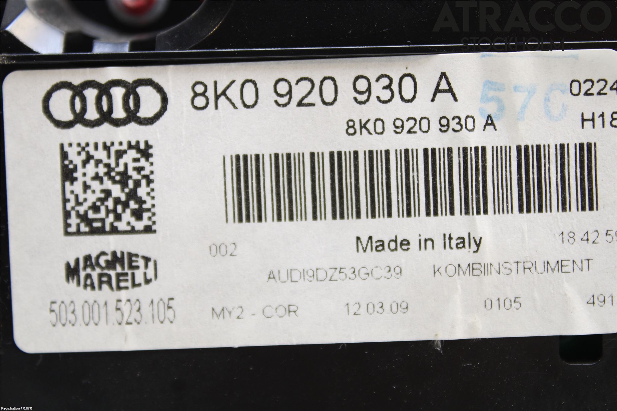 Audi A4/S4 08-11 Instr Kombinert