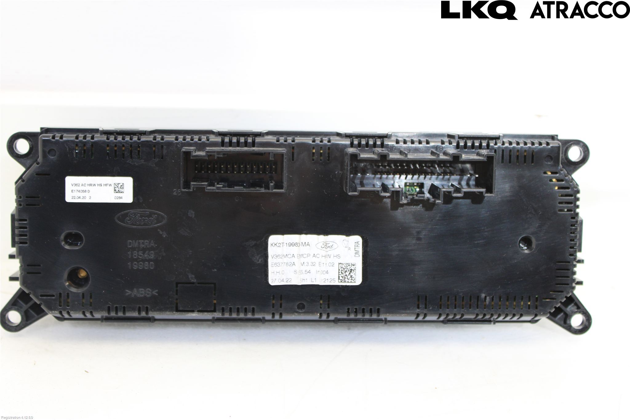 Ford TRANSIT/TOURNEO CUSTOM 13-24 Varme Ac Betjening-Display