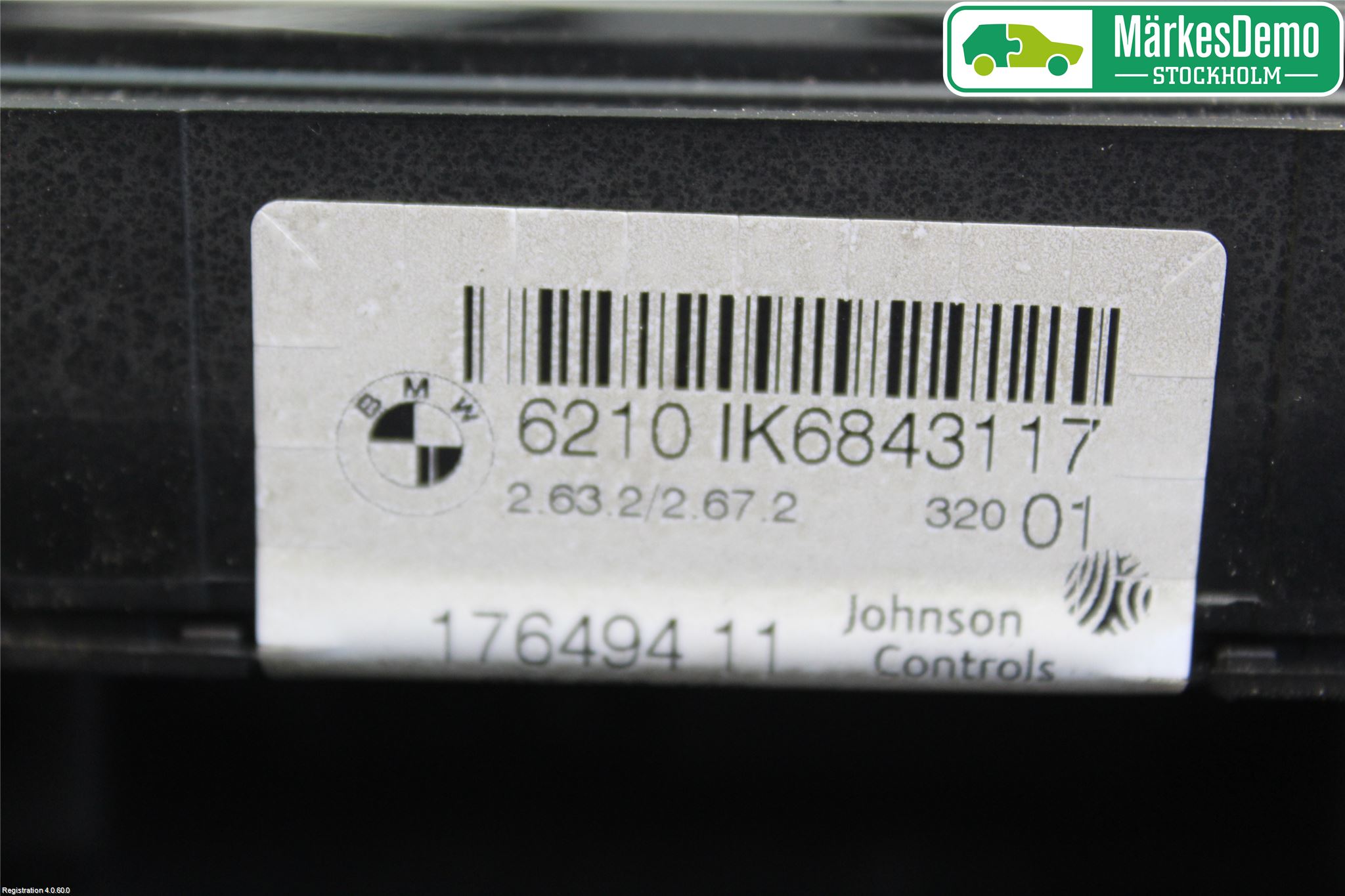 BMW 3 F30/F31/F80 12-19 Instr Kombinert