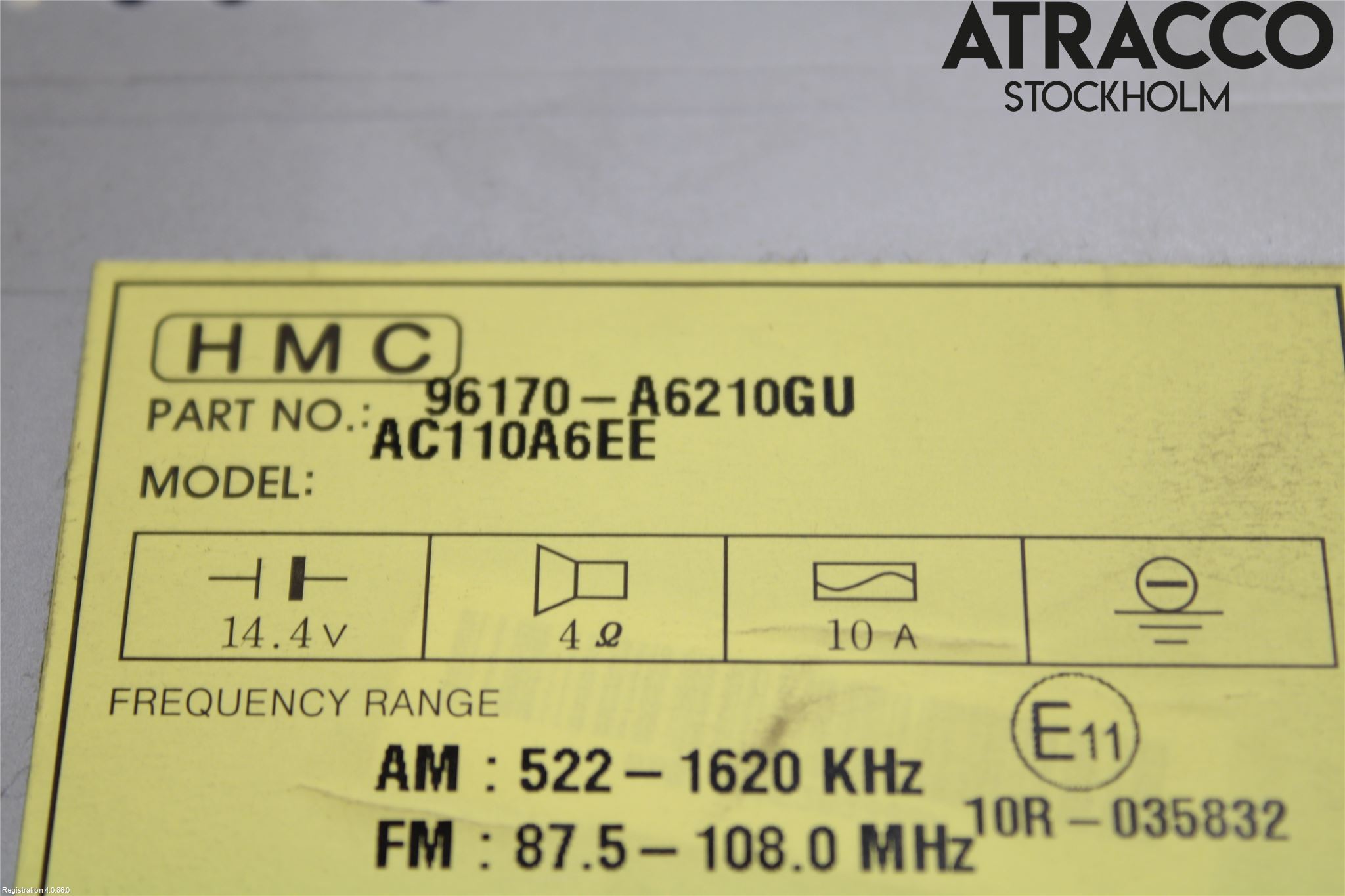 Hyundai i30 GD 13-17 Stereo Radio Med Cd